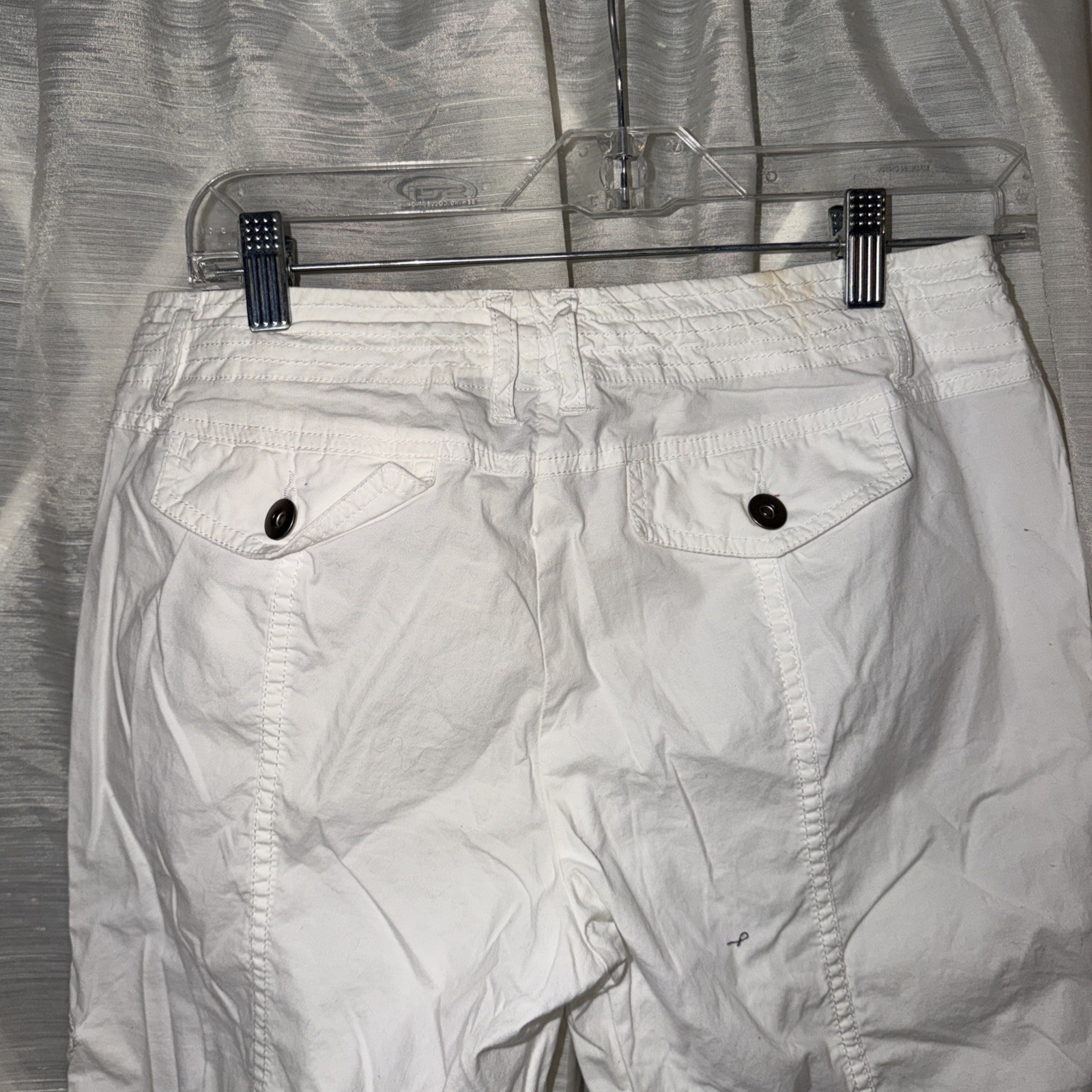 NWT Inc International Concepts Cargo Capri Pants Adjustable Hems Boho Size 6