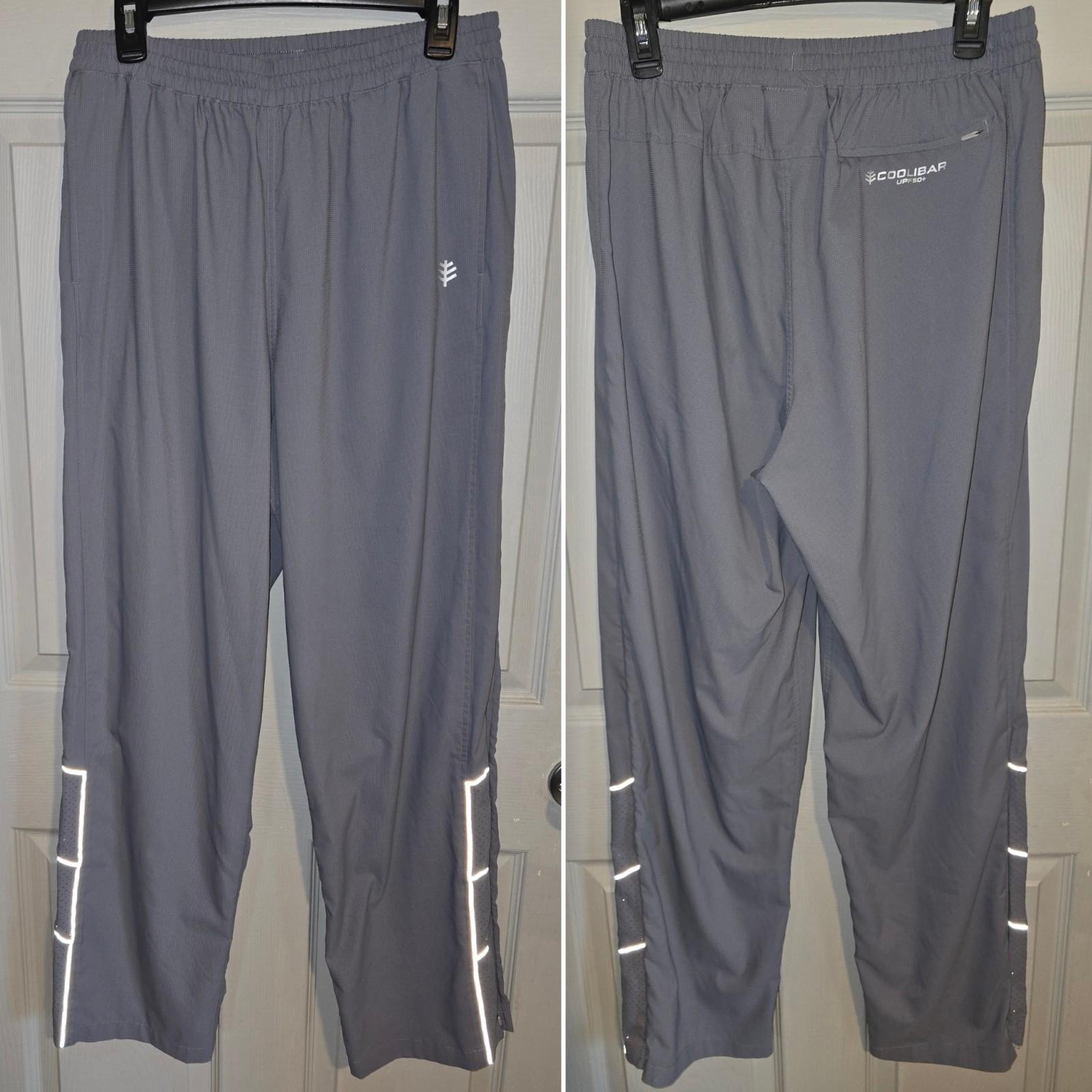 Coolibar Gray Outpace Sports Pant 3Ddri Fabric UPF 50+ Active Activewear Mens L