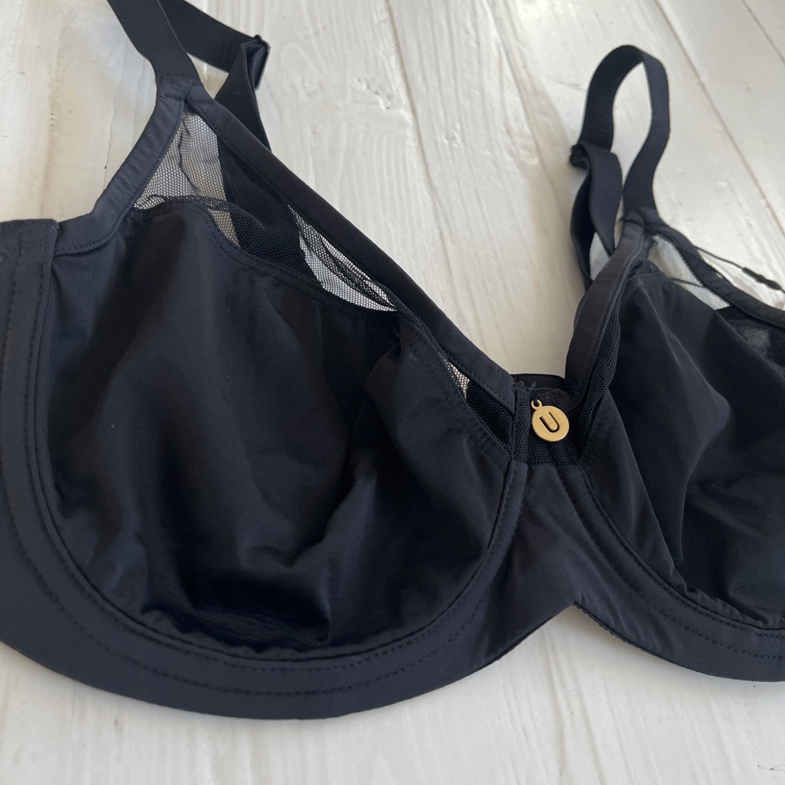 Understance Shea 2.0 Flexwire Molded Unpadded Spacer Bra Black ~ 30DD NWT