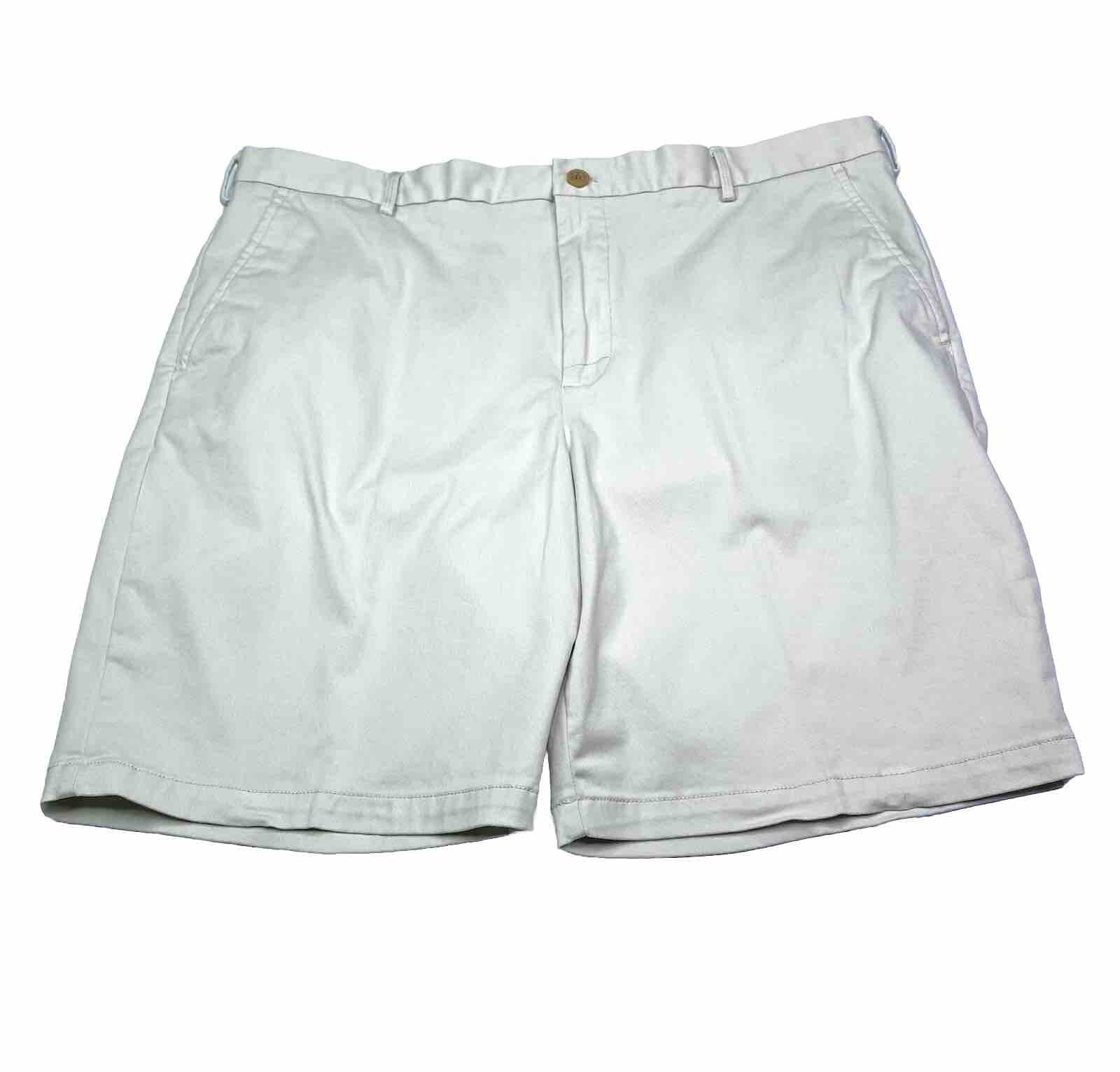 Izod Men’s Size 40 Beige Flat Front Chino Shorts Golf Athleisure Cotton