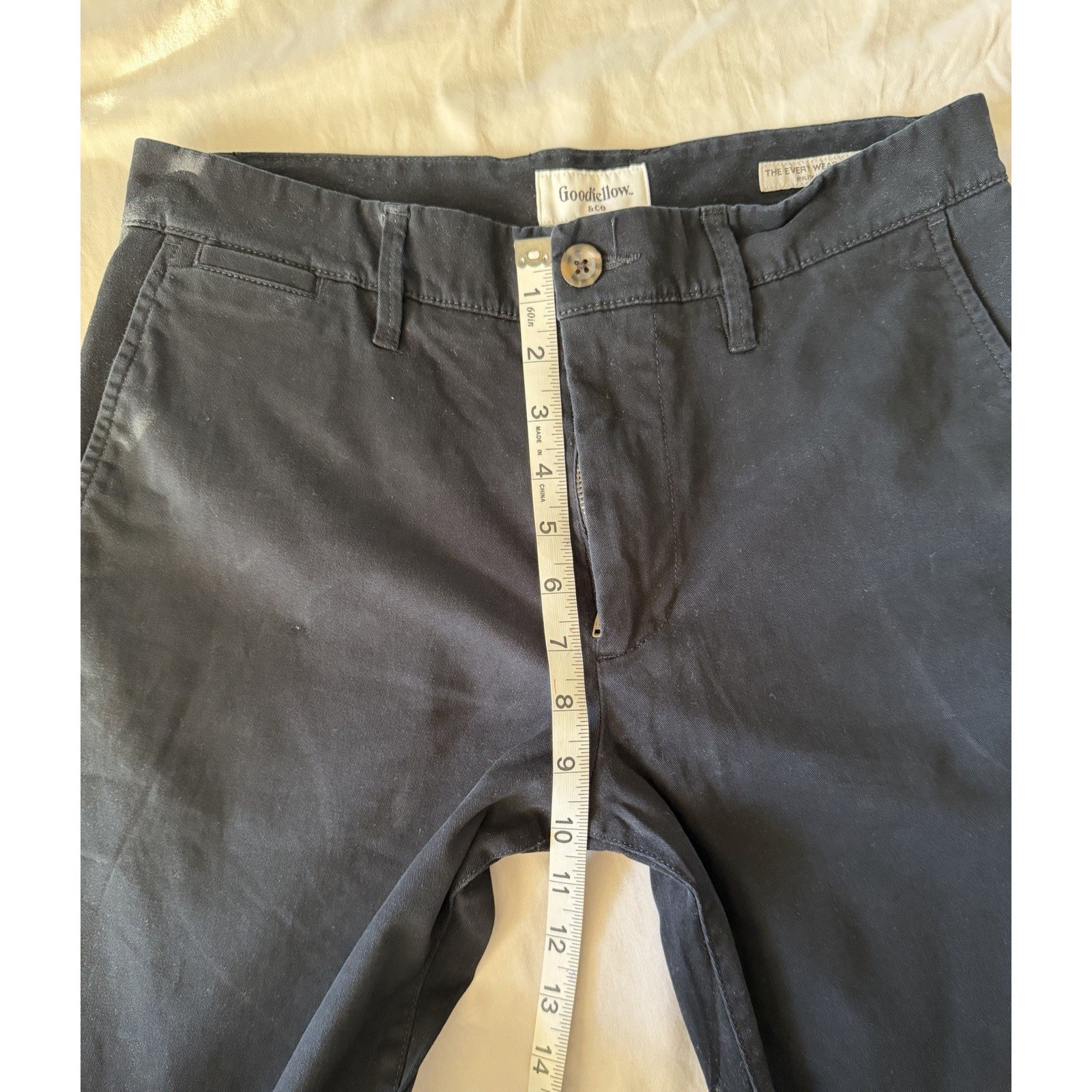 Goodfellow & Co Every Wear Chino Pants Mens 30×32 Black Athletic Fit Stretch