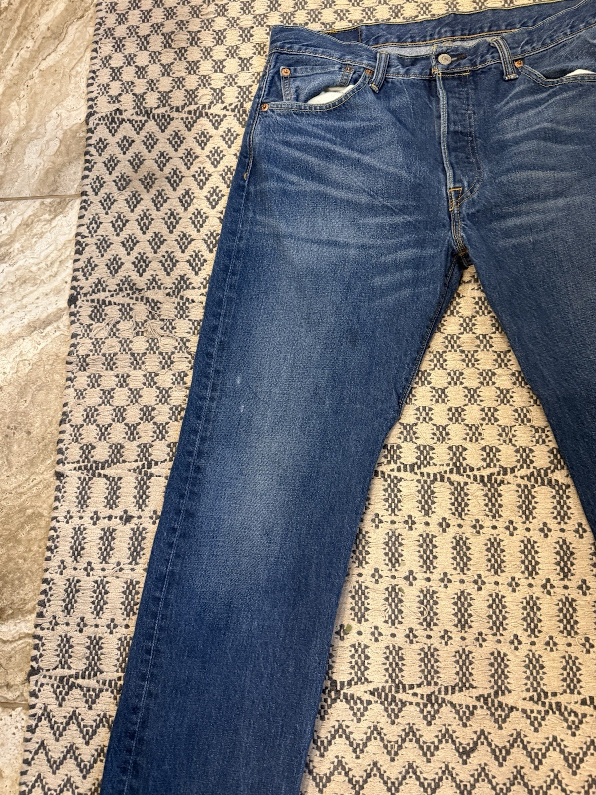 Levi’s Men’s 501 Original Fit Straight Leg Button Fly Jeans 34×32