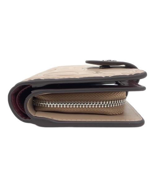 COACH Medium Corner Zip Wallet Signature Taupe CM241 SVDTV