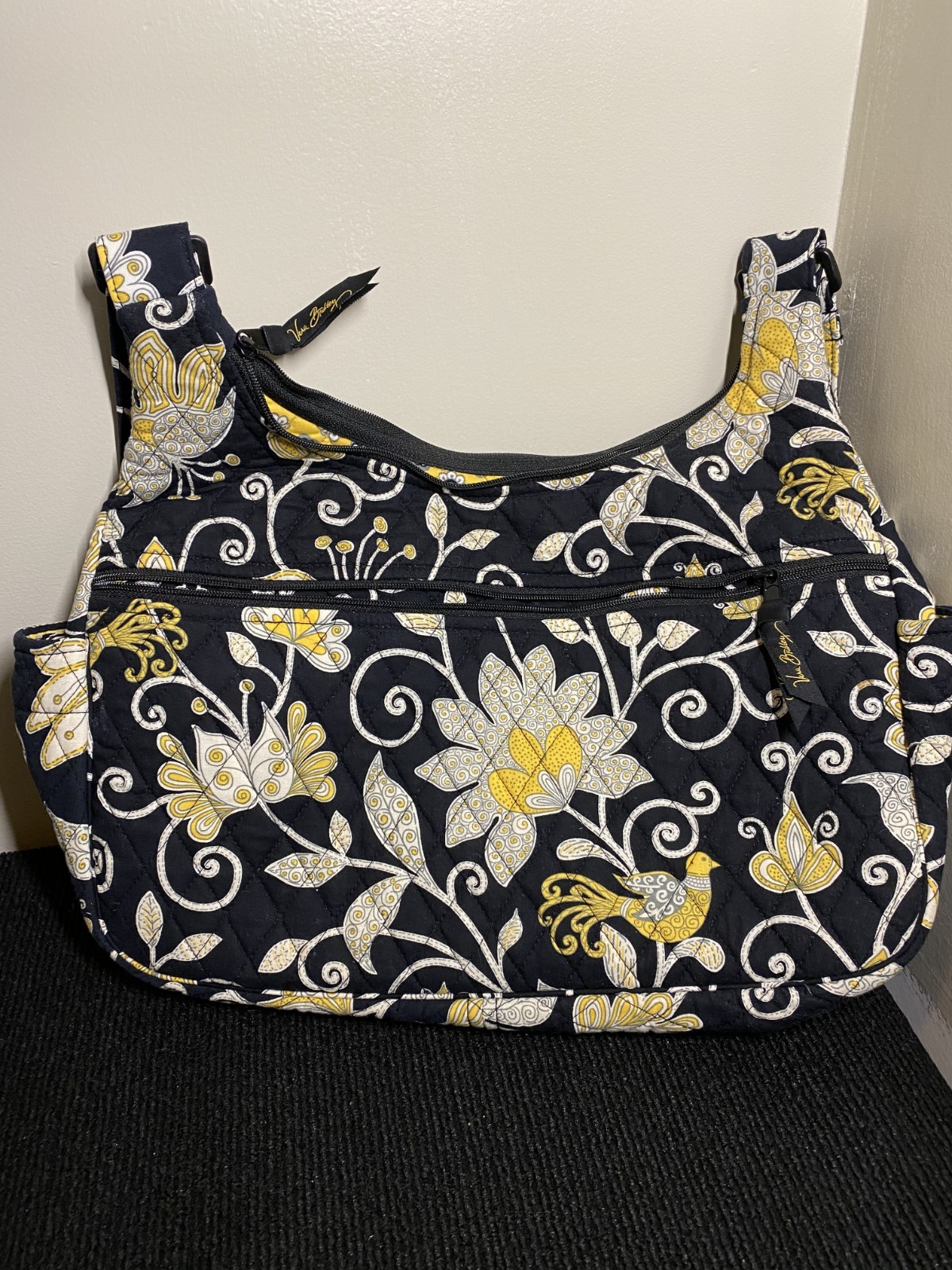 3 PCS! Vera Bradley Yellow Bird Cargo Sling, Belt, Notebook – Perfect! w/Tags