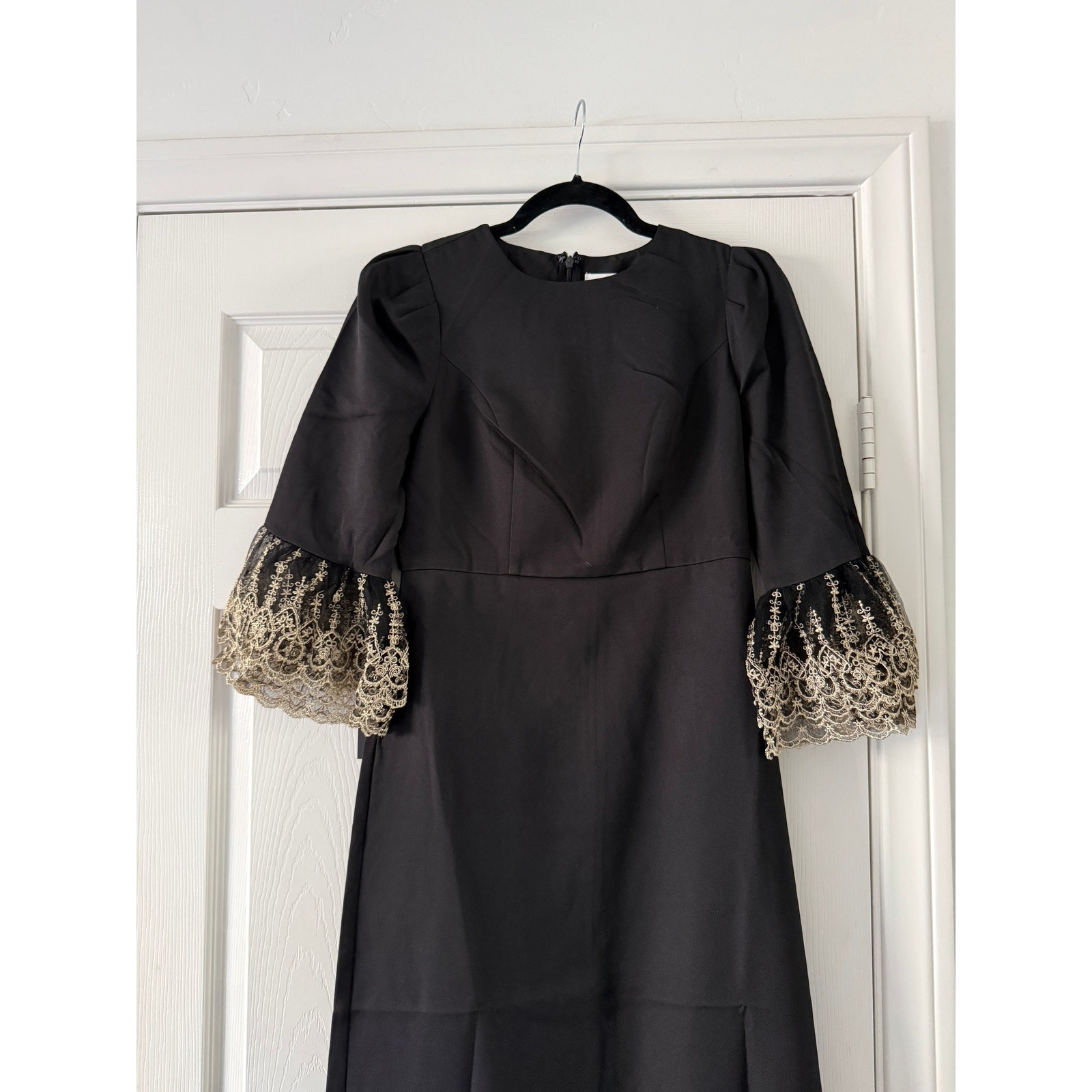pomander place tuckernuck black with gold detailing lillith dress women x-small