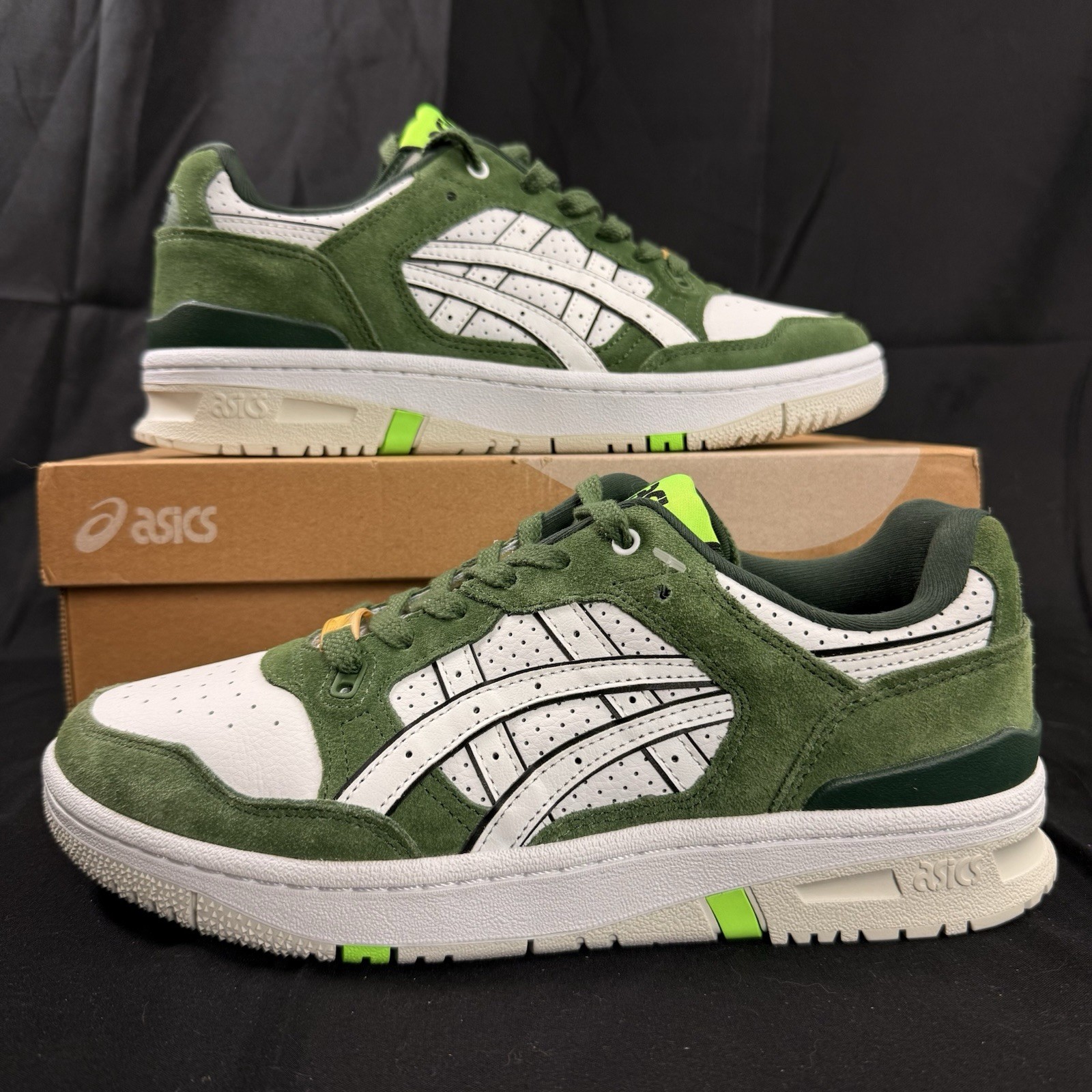 Mens size 8.5 Asics EX89 sneakers “Omakase Pack – White Green” Classics
