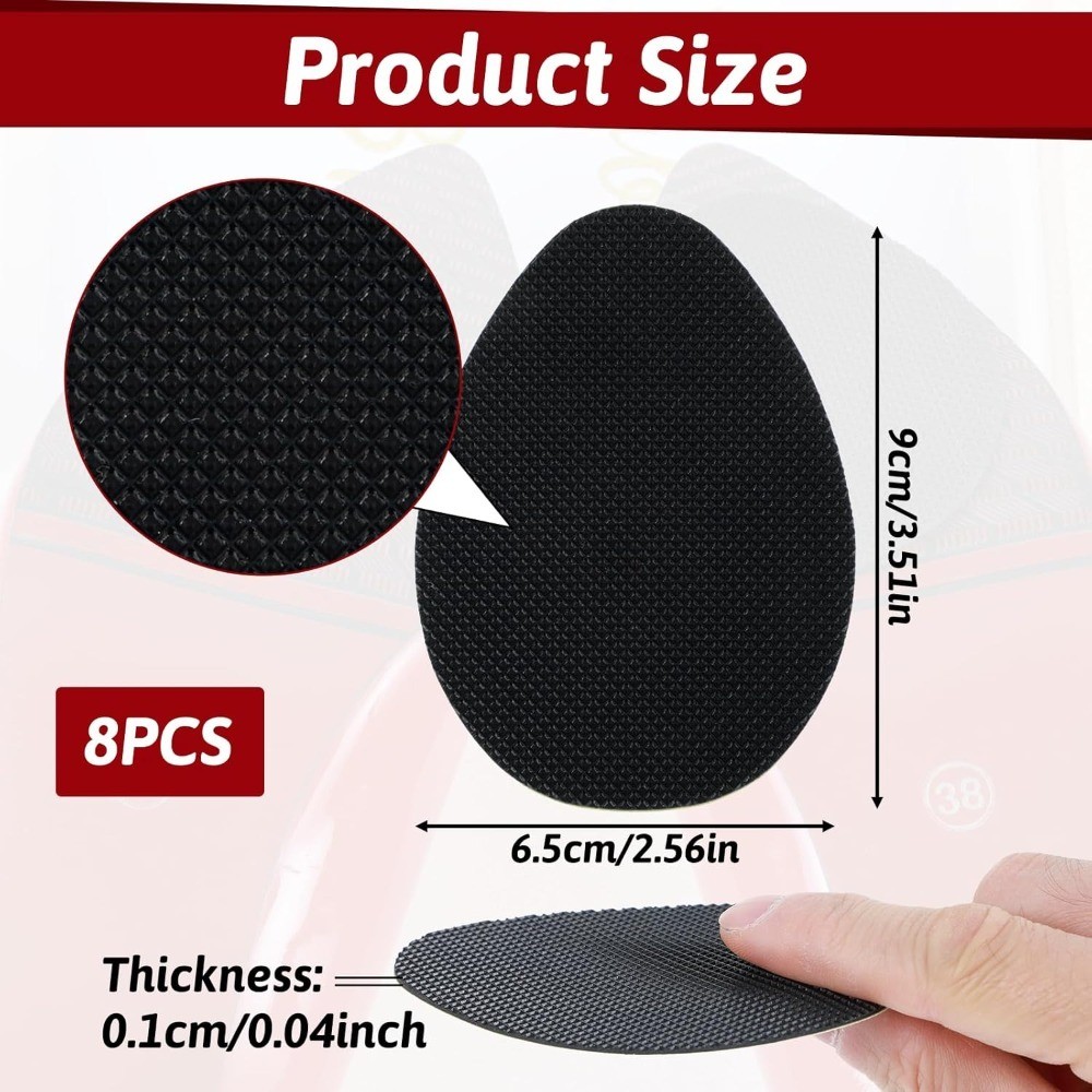Non-Slip Shoe Pads Adhesive Sole Protectors Rubber Anti Slip Grips for High Heel