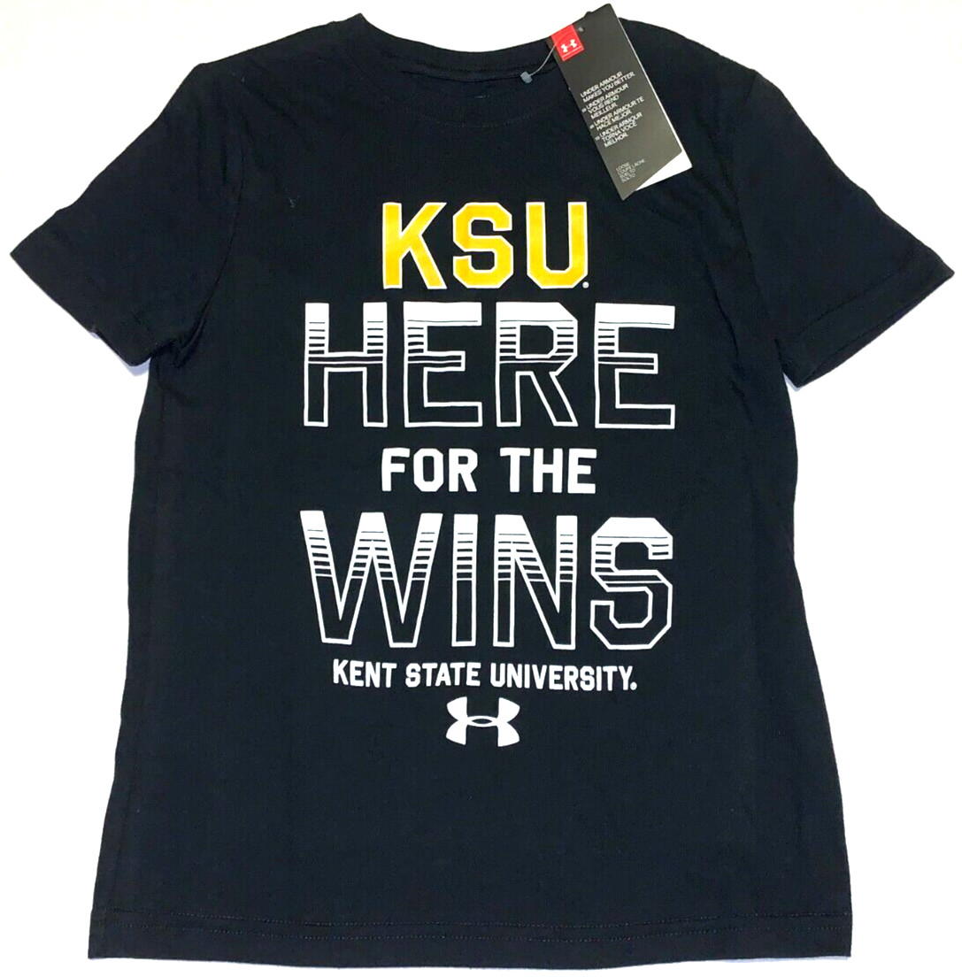 Kent State University Dark Blue Under Armour T-Shirt New! NWT Youth SMALL