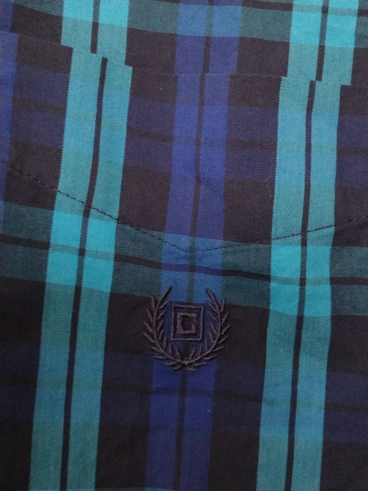 Men’s CHAPS STRETCH EASY CARE PLAID SHIRT Size 3XB LOGO ONE POCKET LONG SLEEVE