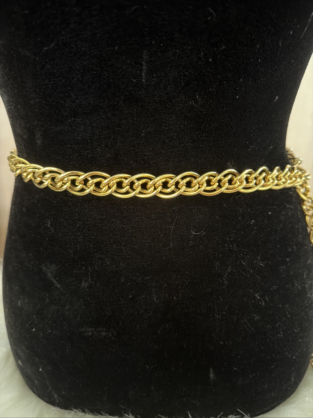 The Limited Vintage 90’s Gold Tone Charm Hearts Coins Perfume Chain Belt