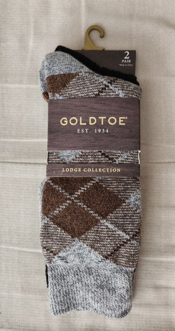 2 Pack! Gold Toe Socks Shoe Sz 6 – 12 1/2, 1 Black, 1 Multi, Poly/Nylon/Spandex