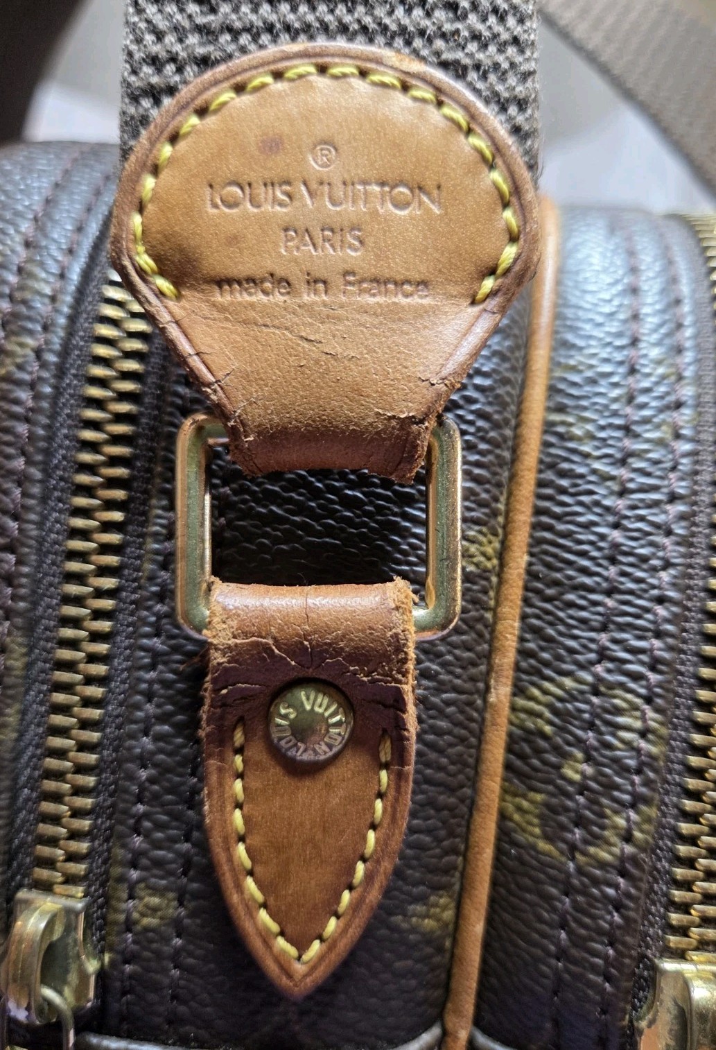 Louis Vuitton LV Monogram Logo Reporter PM Crossbody Bag M45254 France