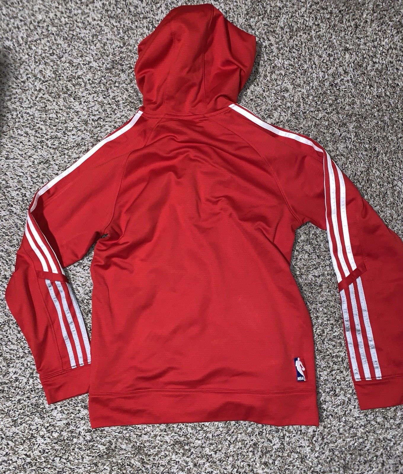 Houston Rockets Adidas Hoodie Sweatshirt Men Sz Small Red Pullover