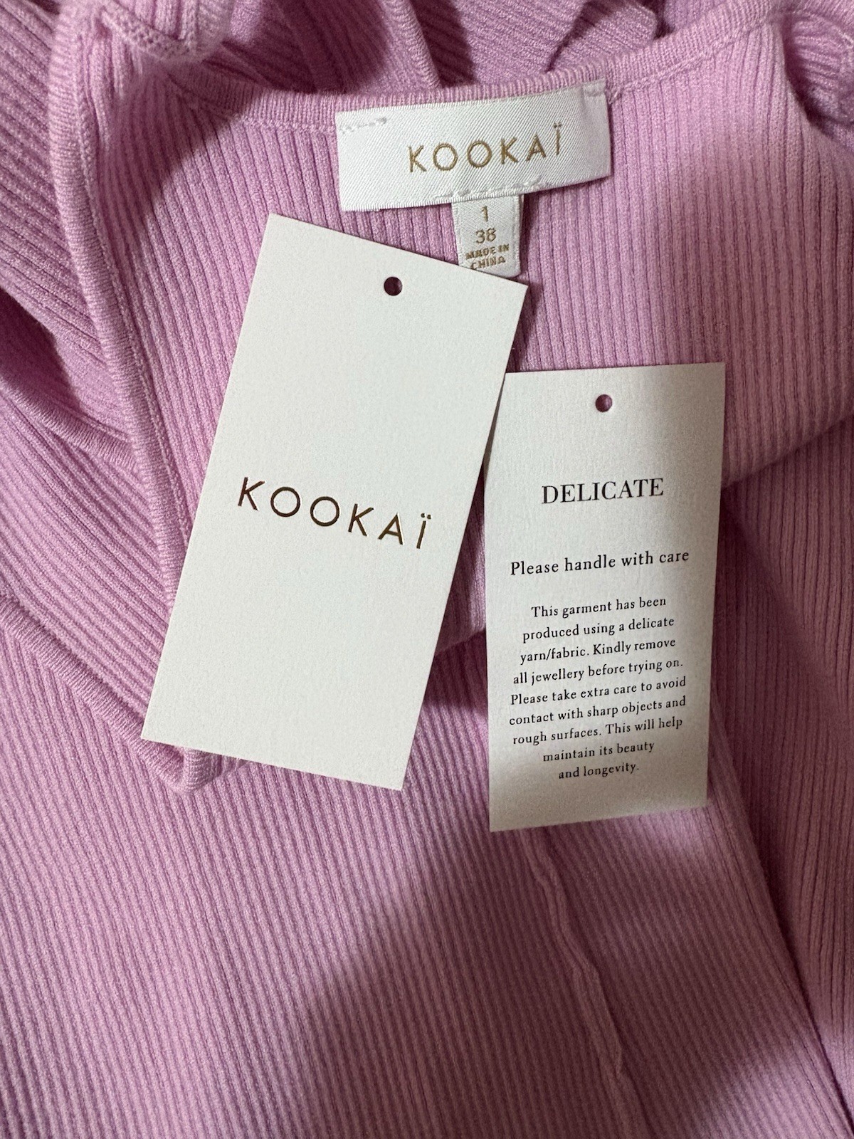 NWT Pretty Sweet Yet Sexy KOOKAI Pink Lola Luna Cutout Midi Dress Size 1 38