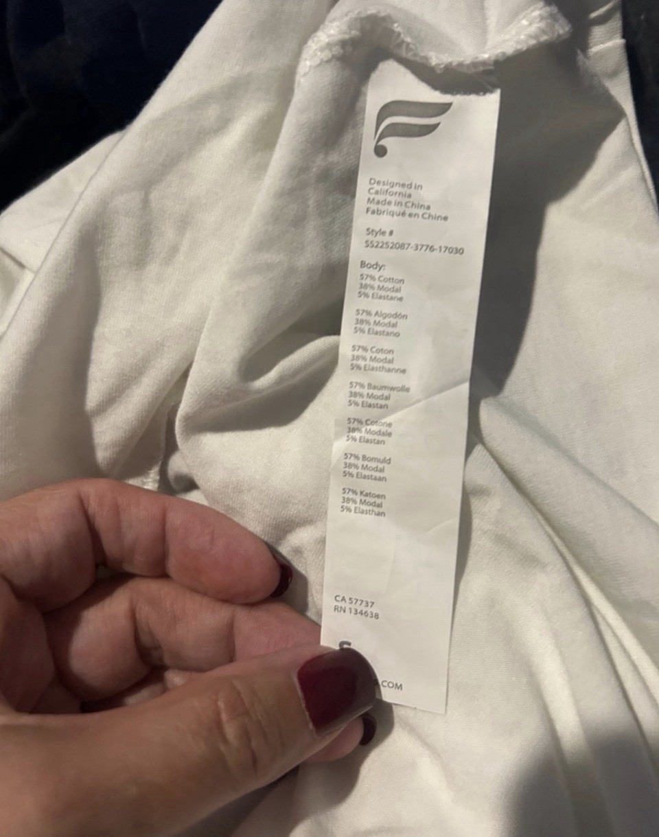 NWT Fabletics Cropped Boxy Tennis Polo Shirt White Size Small