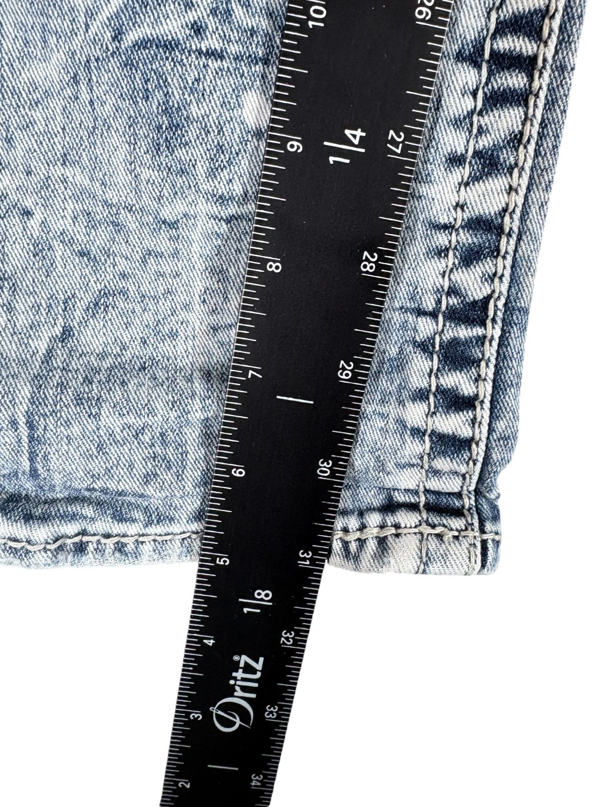 Buckle Salvage Mayhem Straight Jeans Mens 33 Large Blue Regular Fit Distressed