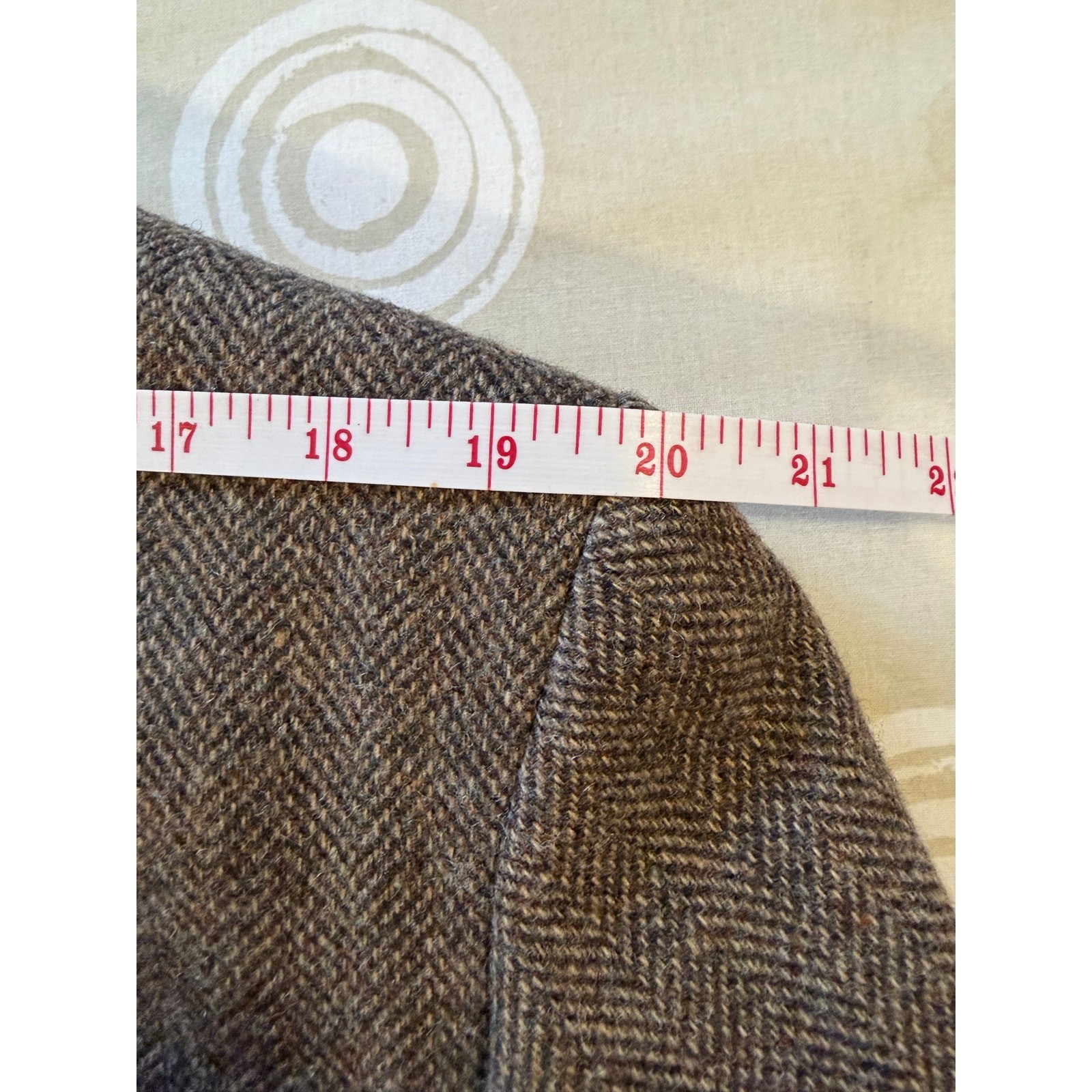Vintage Deansgate 100% Wool Herringbone Blazer 41R 2-Button Sport Coat Tweed