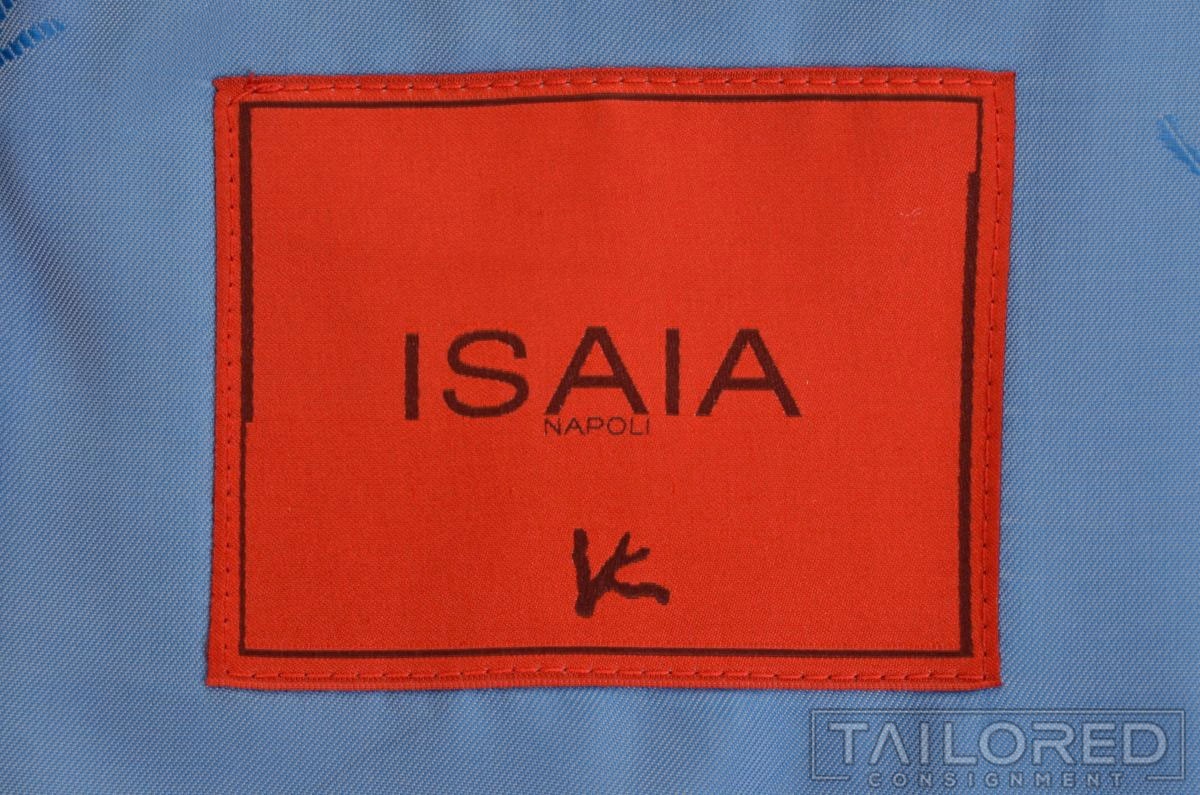 NWT – ISAIA Nuova Base S Blue Striped 150 Wool Jacket Pants SUIT EU 58 / US 46 L