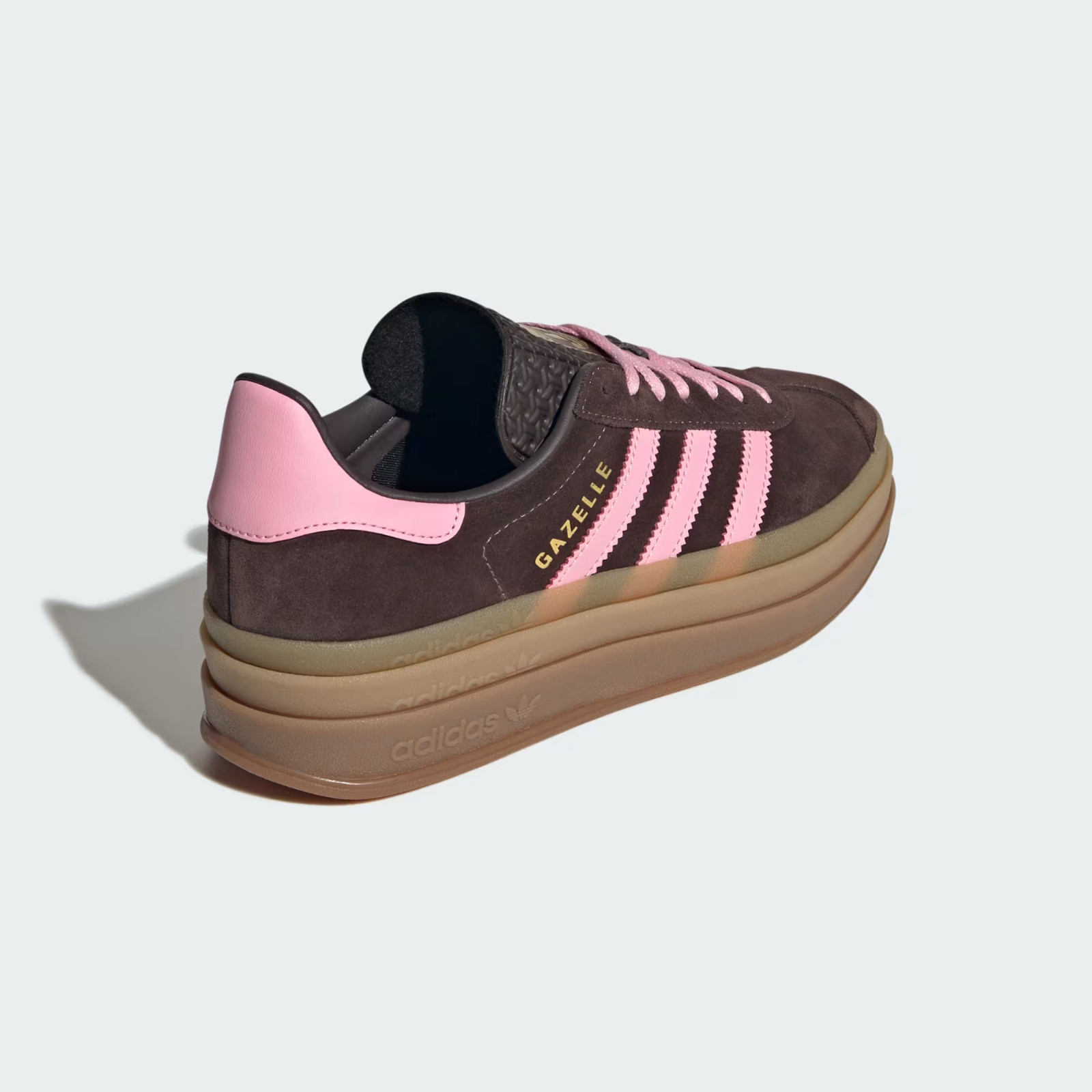 Adidas Originals Gazelle Bold Womens Casual Shoes IH6786 Aurora Coffee Pink 7