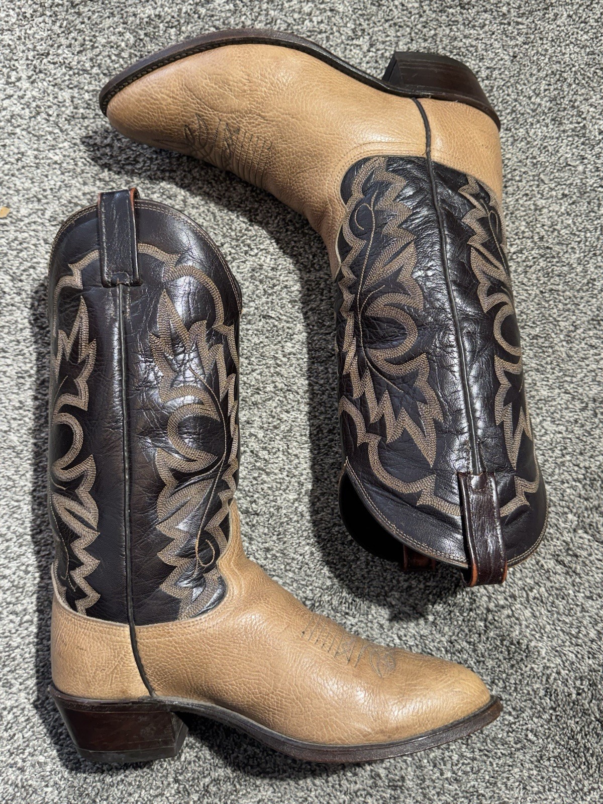 Dan Post Vintage Cowboy Boots Men’s Size 8 EW Calfskin Made in USA