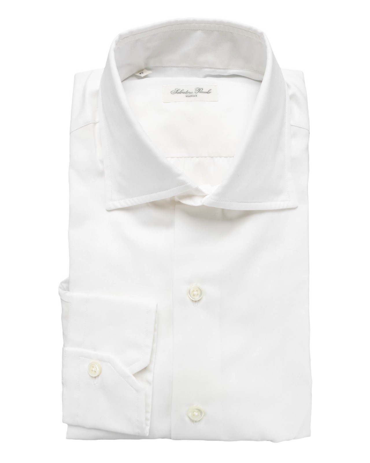 NWT SALVATORE PICCOLO DRESS SHIRT Napoli cotton handmade luxury Italy 39 15 1/2