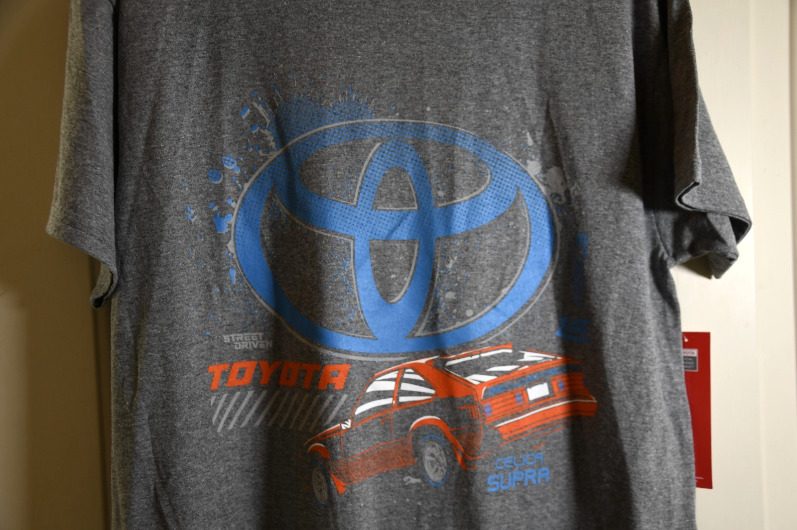 NWT Toyota Celica Supra Men’s Size Large Heather Gray Graphic T-shirt