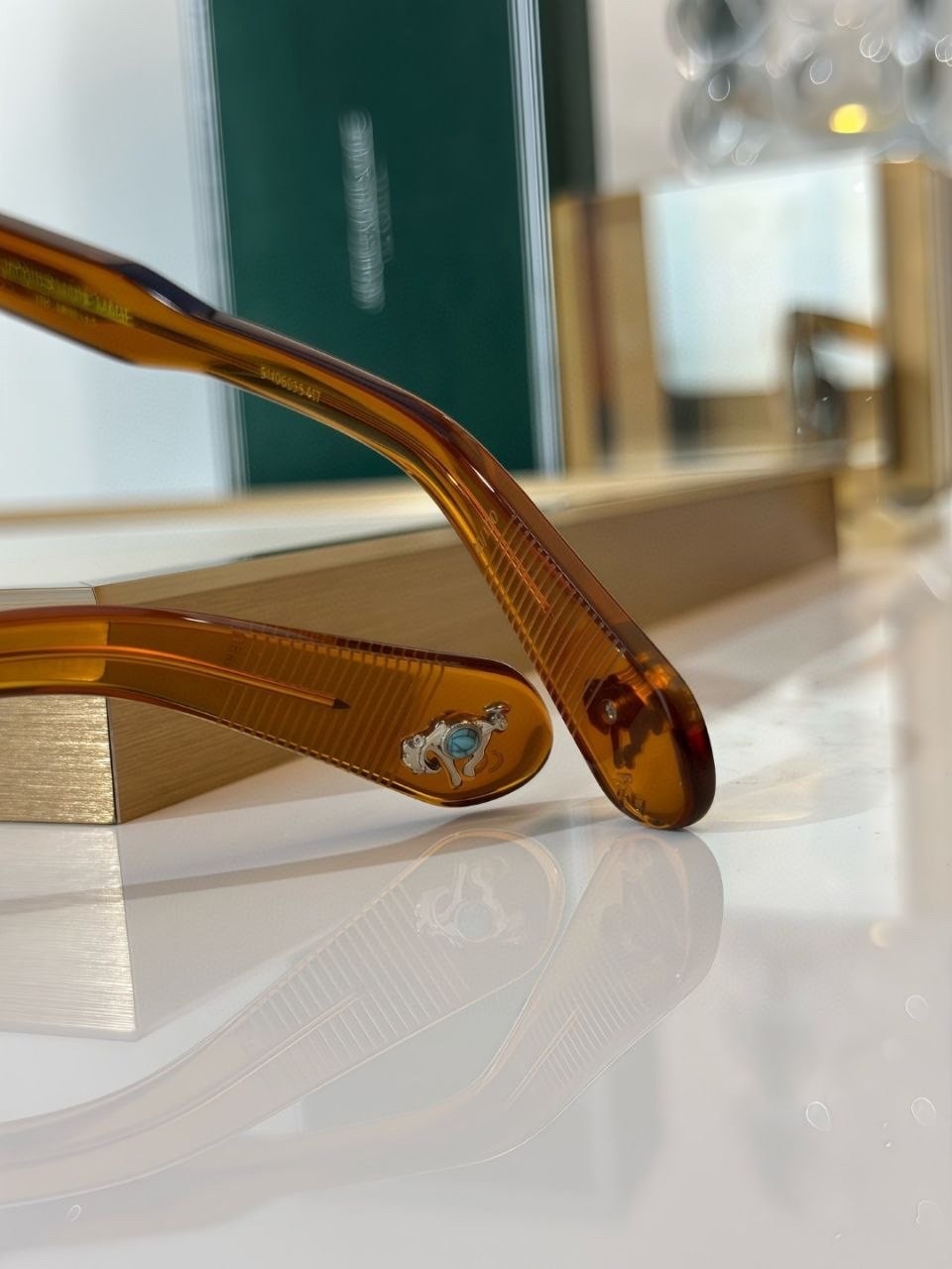 Jacques Marie Mage Belvedere Crystal/Cyan 50-20-146mm Sunglasses JMM Rare