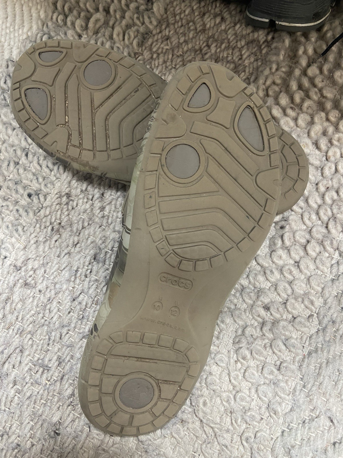 Crocs Flip Flop Unisex Camouflage Sandals Mens 10 Women’s 12 Realtree #202641