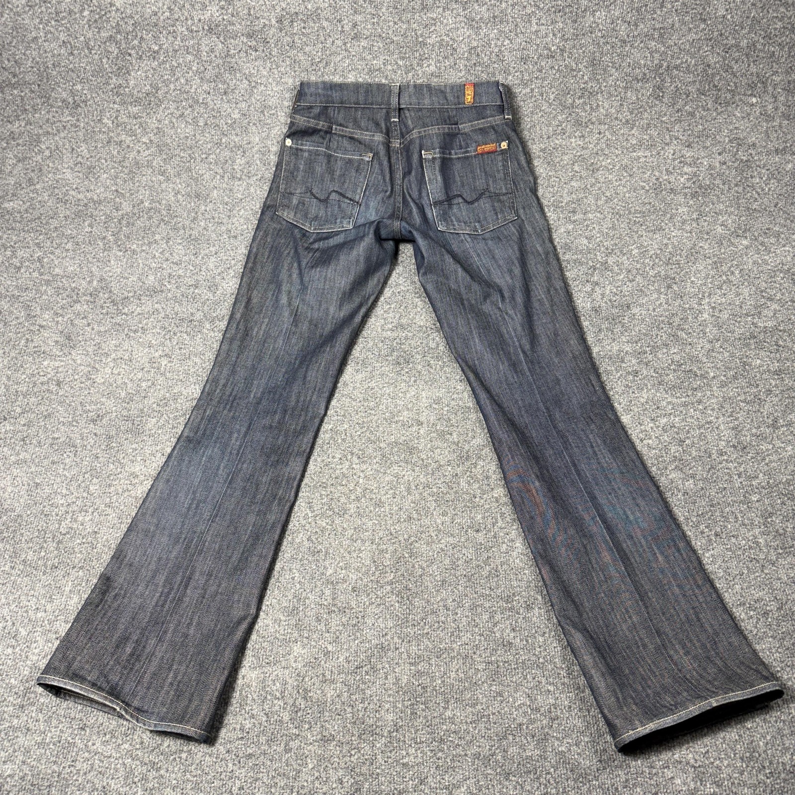 7 For All Mankind Bootcut Jeans Womens 28 Dark Wash Mid Rise Stretch Denim