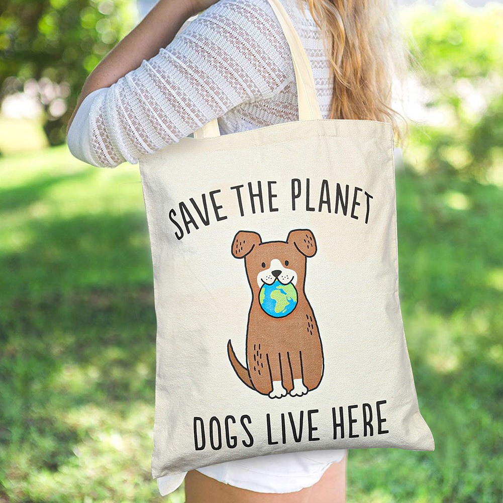 2PCS Large Cotton Shoulder Tote Bag Canvas shopping bag Casual Daily Bags Pack