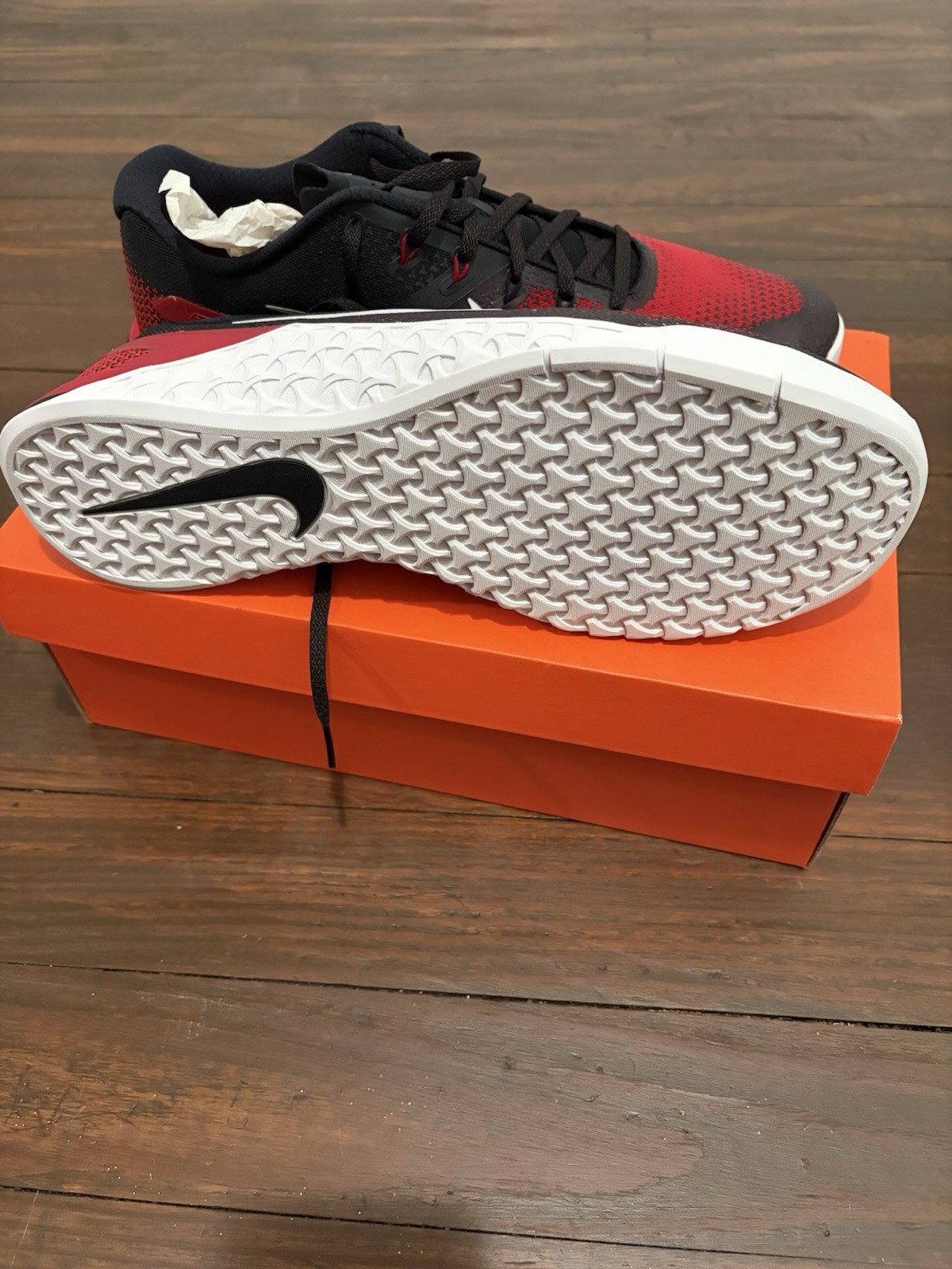 Nike Metcon 4 Men’s Cross Training Low Top Sneakers Black Habanero Red