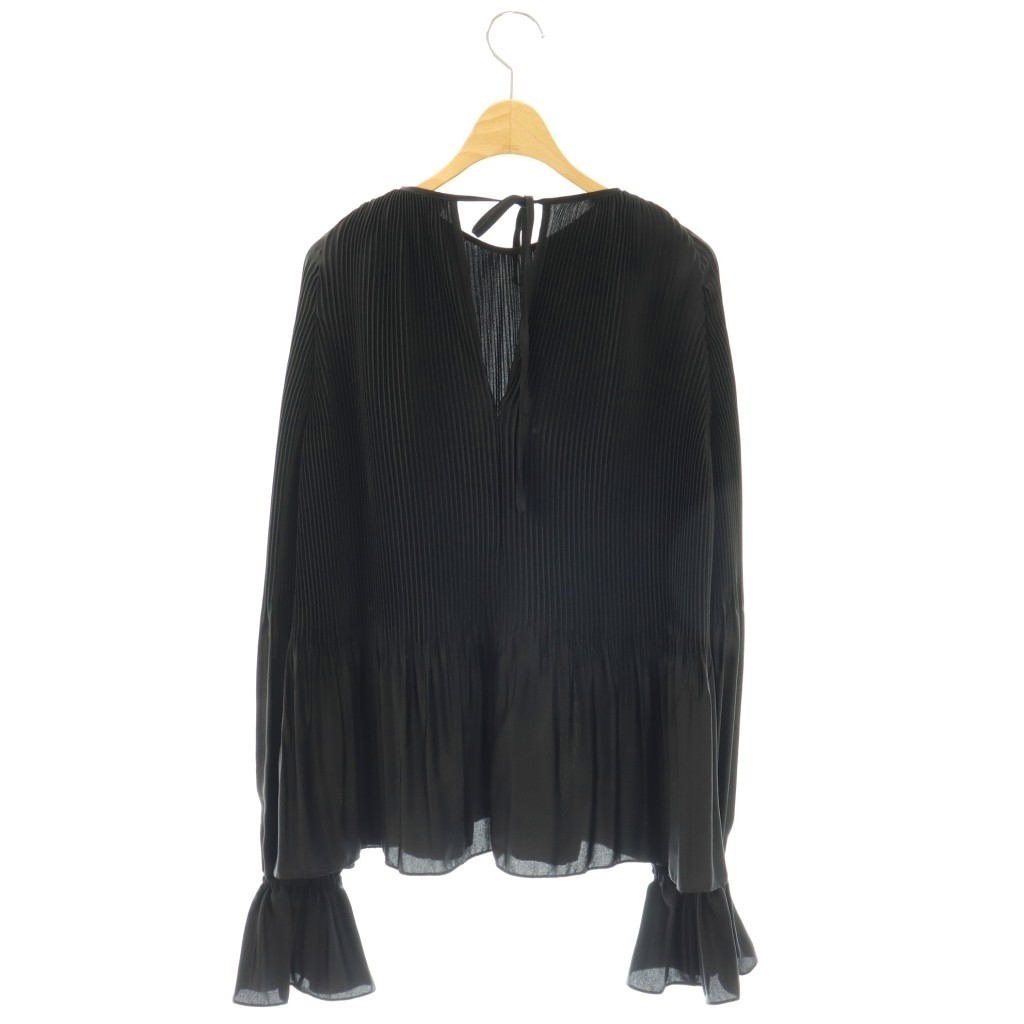 KALLMEYER Pleated Blouse Women’s Long Sleeve S Polyester Black