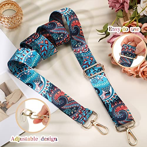 3 Pcs Purse Straps for Handbags Replacement Wide Shoulder Adjustable Colorful