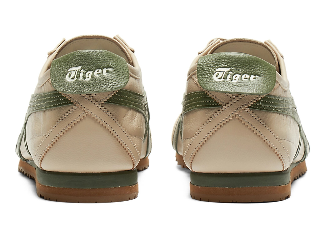 Onitsuka Tiger Mexico 66 SD 1183A872-254 Beige Green Leather Shoes New Box