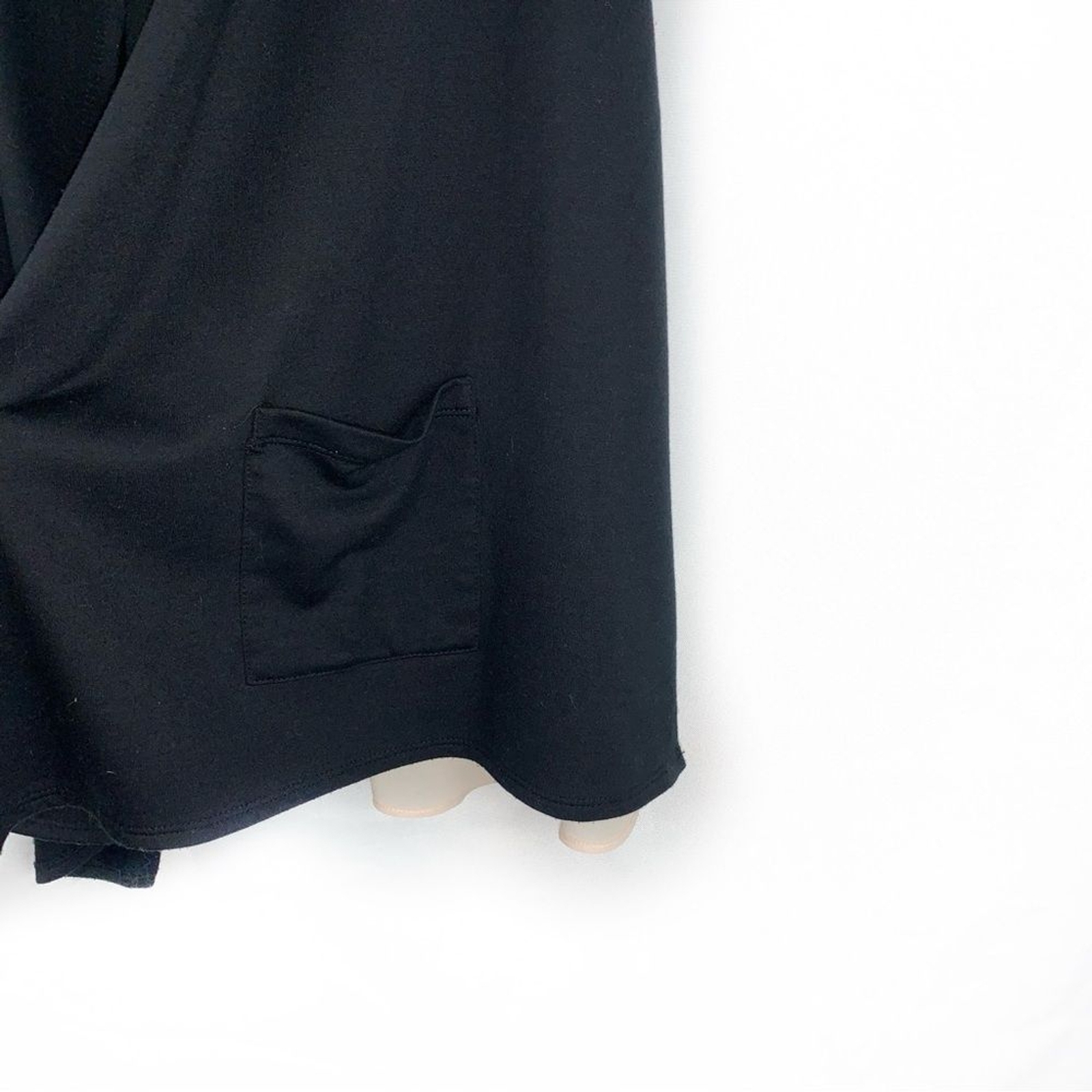 LOGO Lori Goldstein Black Layered Chiffon Vest Top, Size XS