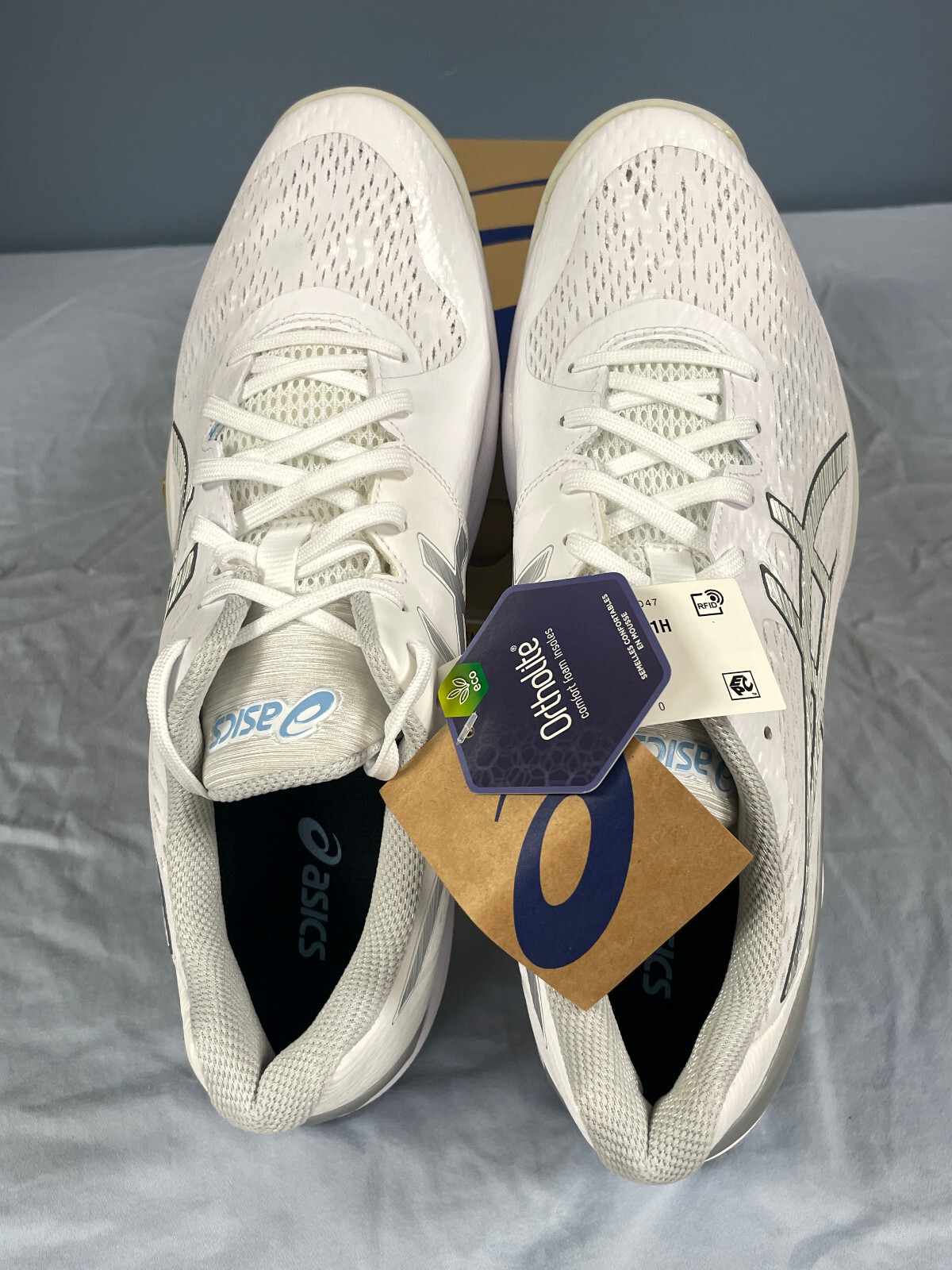 NEW ASICS SKY ELITE FF Volleyball Shoes White Ortholite (1052A024-102) US W 11.5
