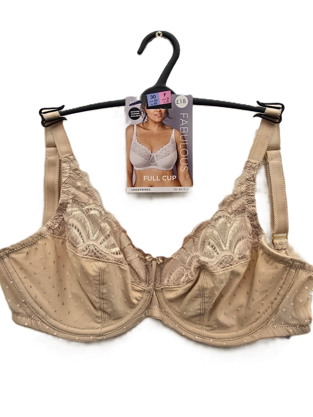 M&S Underwired Bra Lace Size 30 32 34 36 38 40 42 44 46 FULLER CUP F G GG H J