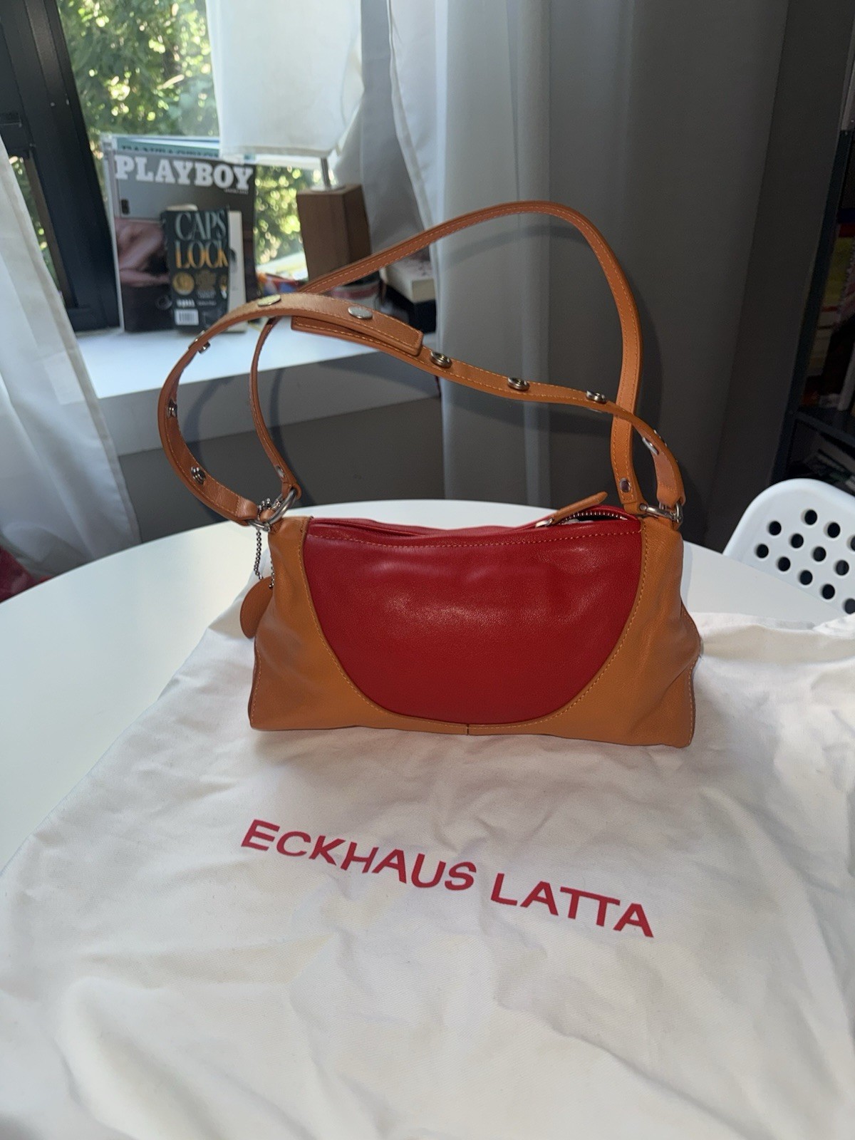 Eckhaus Latta The Crescent SS26 Orange/Red with dust bag