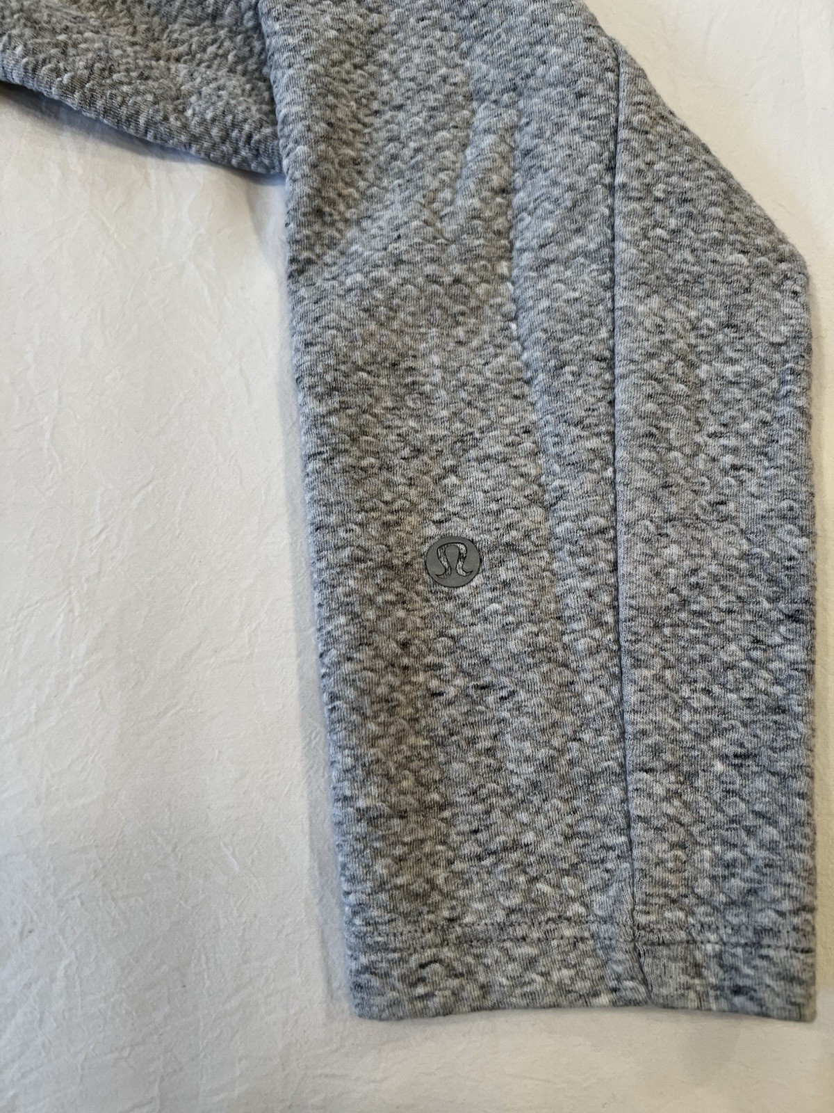 Lululemon at Ease Men’s Hoodie Small Textured Double Knit, Gray