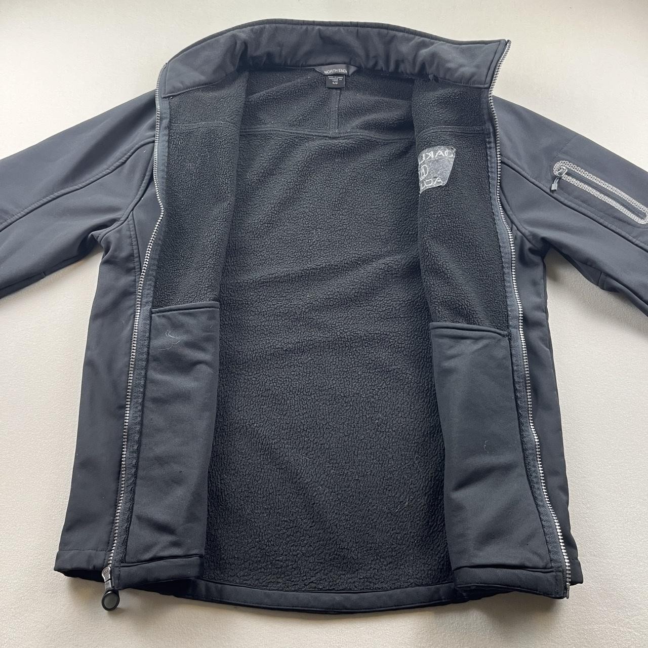 Acura Jacket Mens Small Black Softshell Oakland Cars Employee Fleece Lined Zip