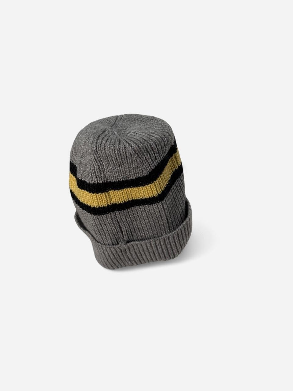 47 Brand Purdue Boilermakers Grey Knit Beanie Hat NCAA Cuffed Stripe
