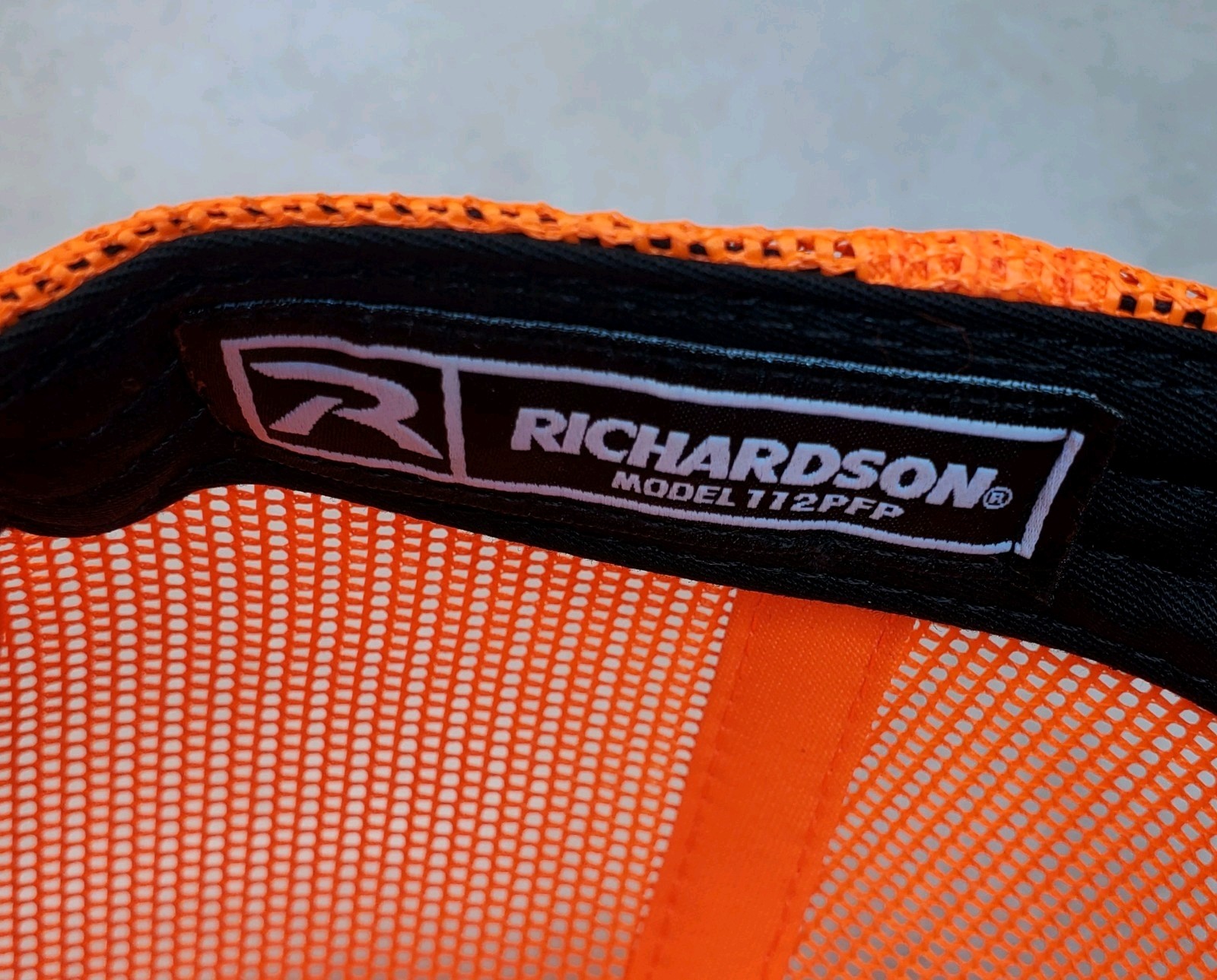 STIHL Patch on Richardson 112 Trucker Hat Snapback / Blaze Orange Camo