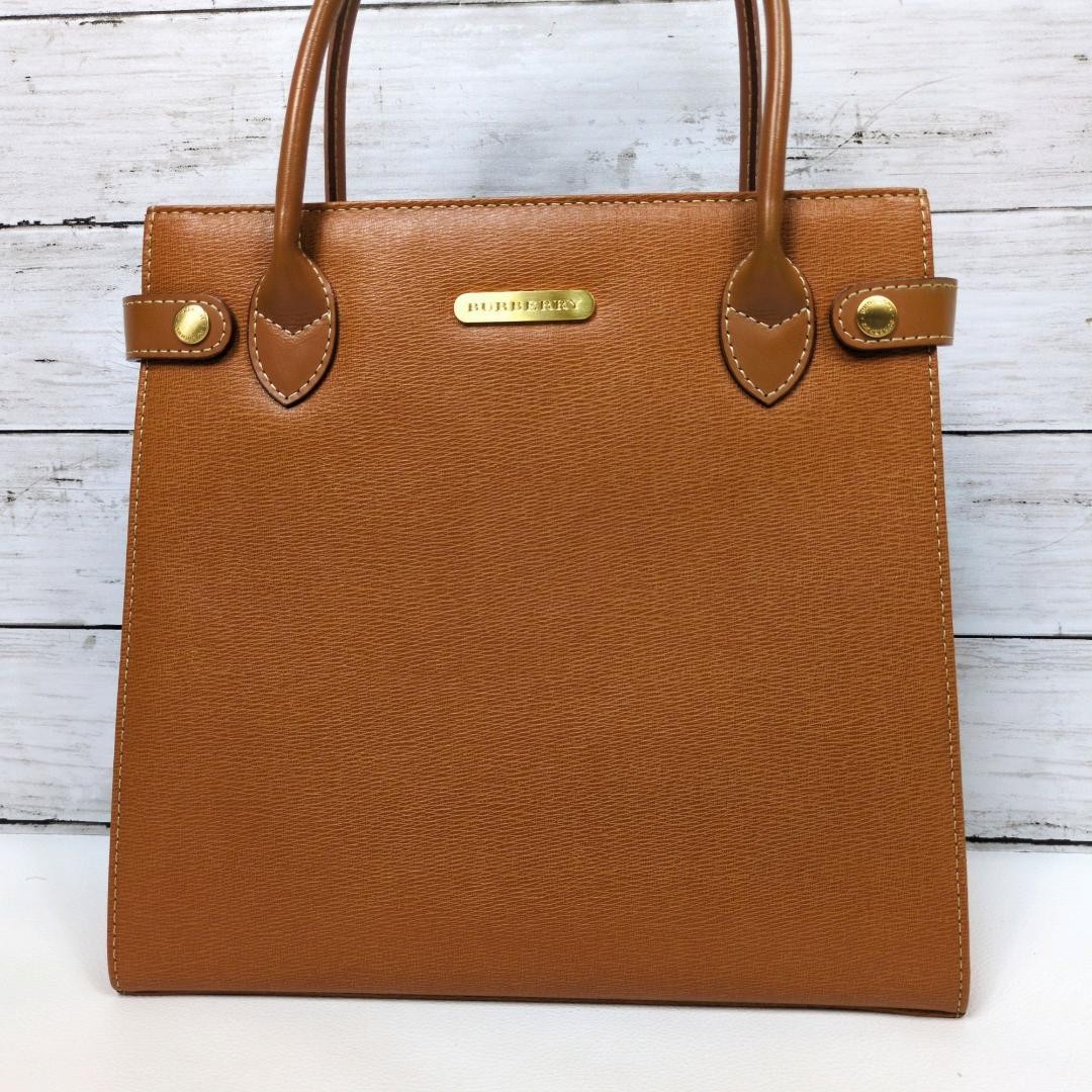BURBERRY Pre-Owned Handbag Tote Bag Nova Check Freestanding Bottom Stud