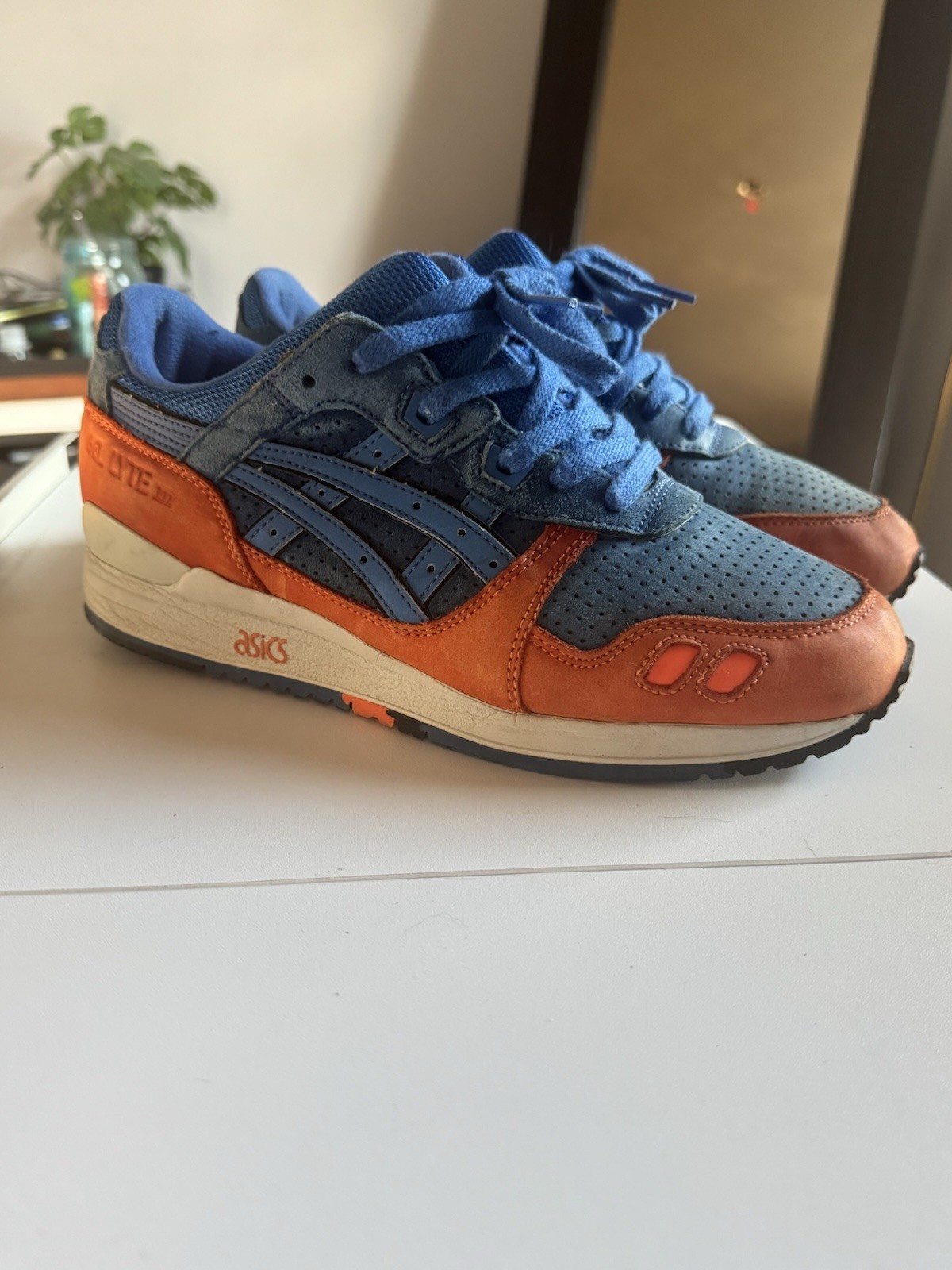 ASICS Ronnie Fieg Gel-Lyte III “Knicks” Blue/Orange Men’s Low Top H30BK-4367