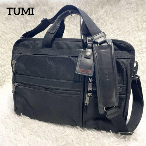 TUMI 263114D4 BUSINESS BAG, SHOULDER BAG 2WAY NYLON LEATHER BLACK From Japan