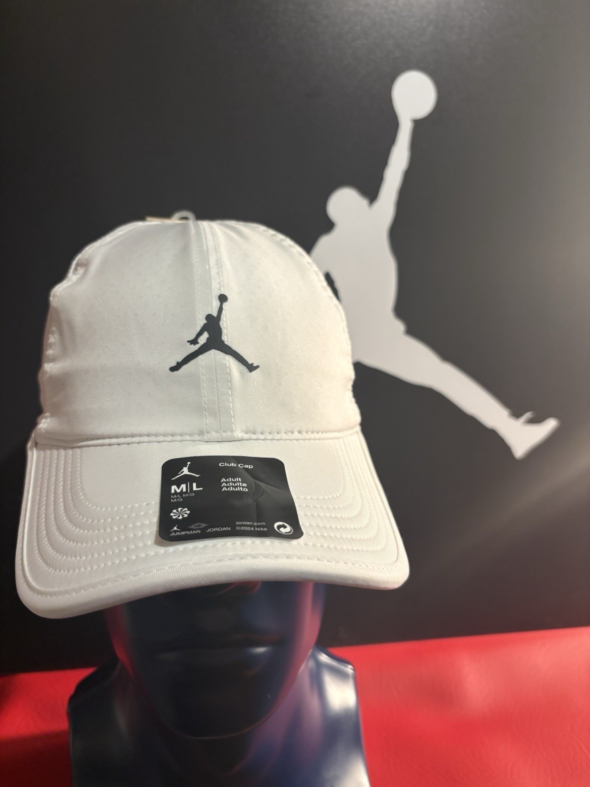 Air Jordan Golf Hat Ultra Dri Fit Medium/Large New White
