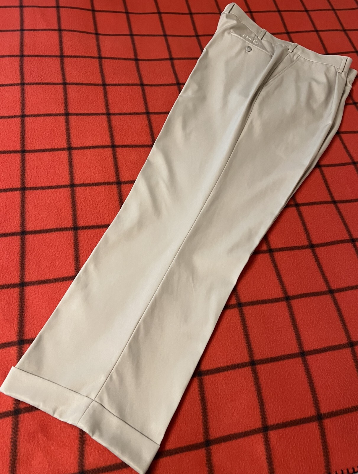 Walter Hagan Men’ Sz 40×31.5 Smooth Comfortable Dress Pants Flat Front High Rise
