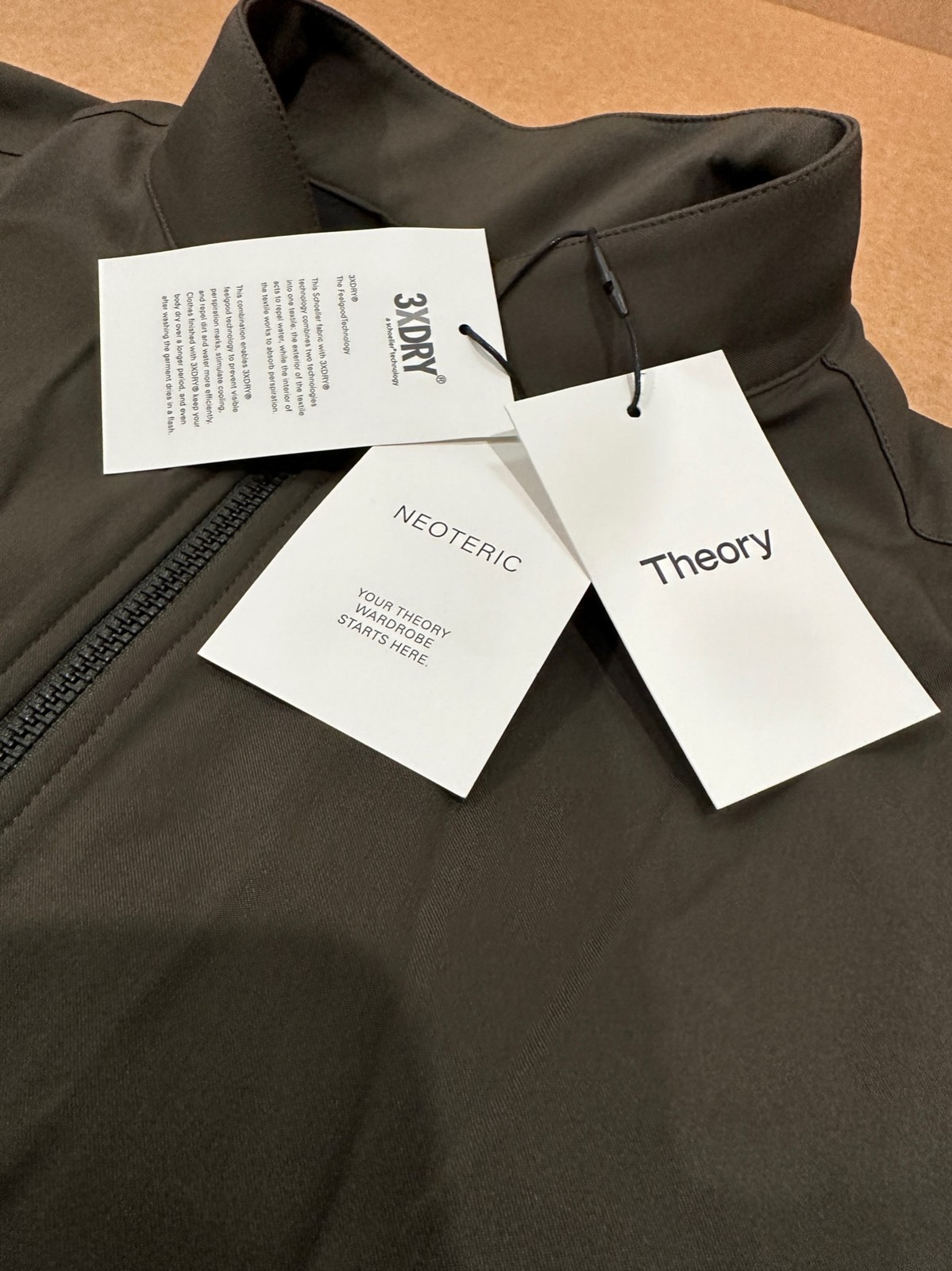 Authentic Men’s Theory Neoteric Tremont Jacket in Kombu Green MSRP $465.00