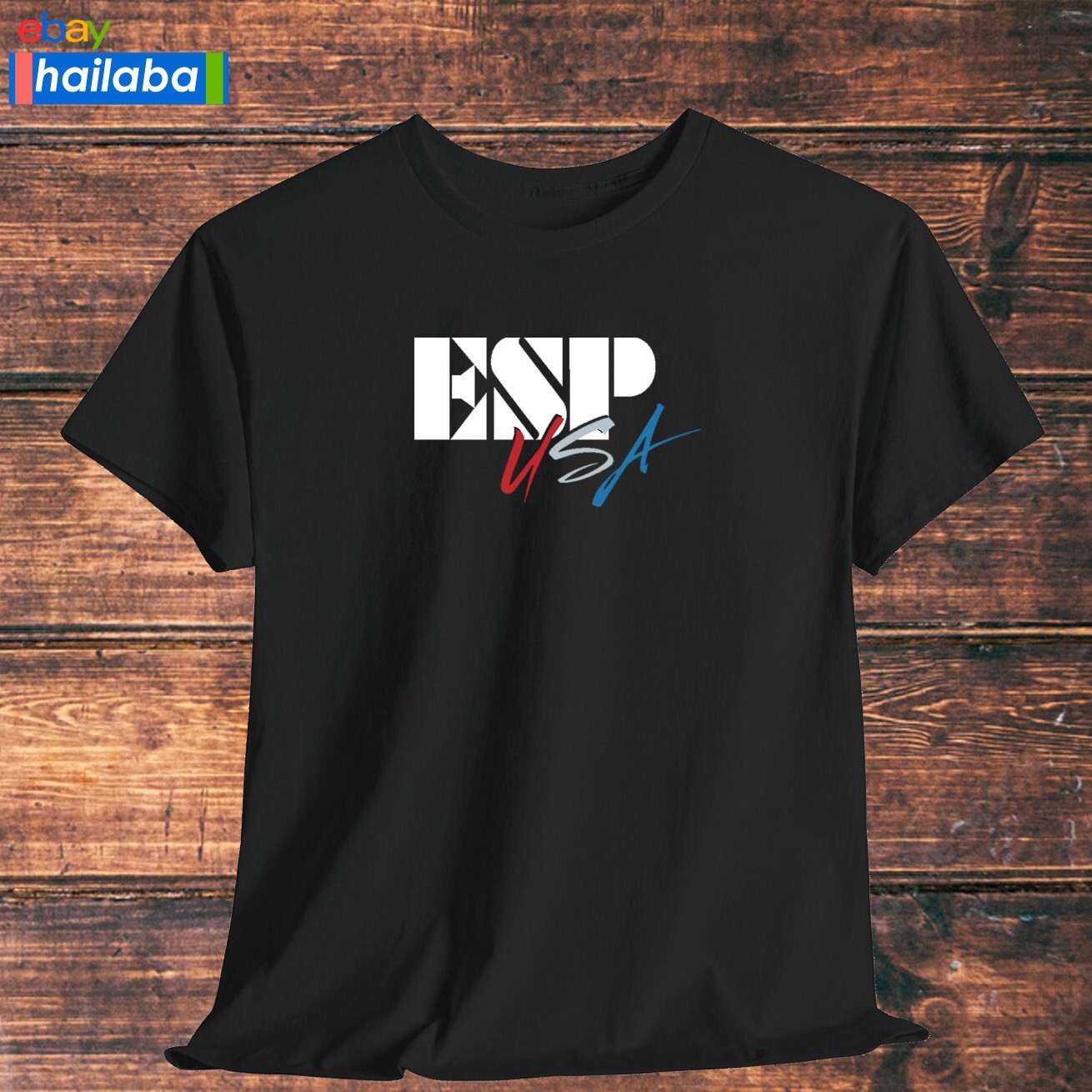 ESP Guitar Company USA Logo Shirt Black/Navy/Grey/White/Orange T-Shirt S-5XL