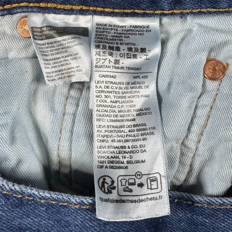 Levi’s Premium 501 ’93 Jeans Mens 29×30 Straight Leg Button Fly Big E Cowboy